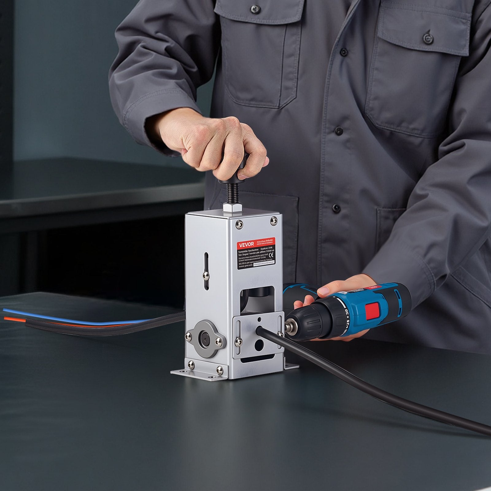 Manual Wire Stripper Machine 1.5-30mm Copper Cable Stripper Hand or Drill