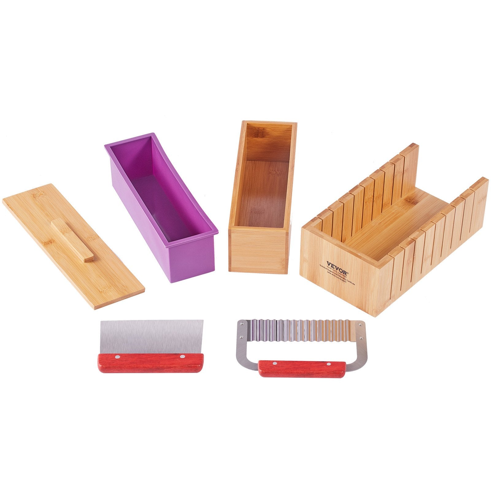Soap Cutter and Soap Making Kit with Bamboo Box Wire Cutter and Accessories
