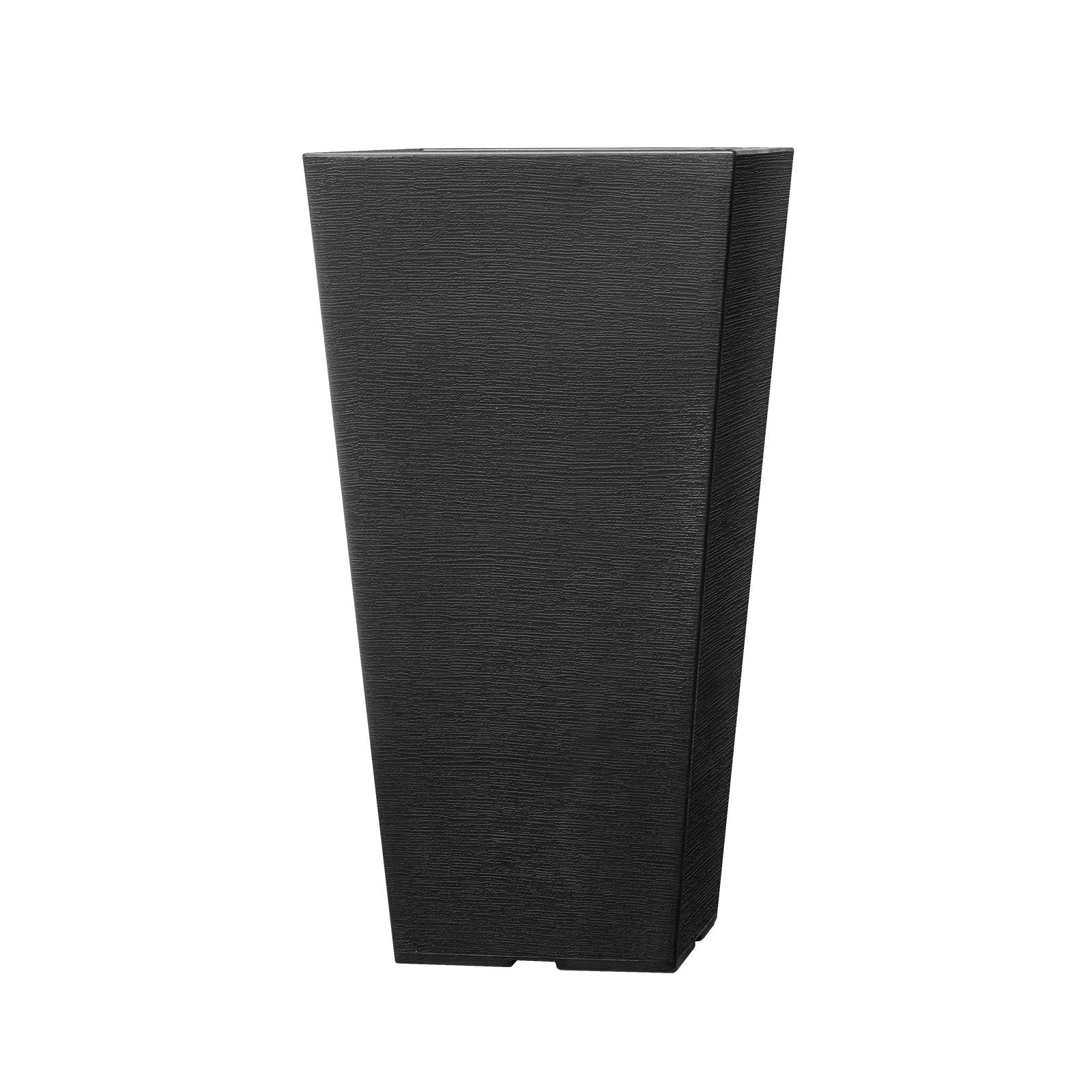 Tall Planter Set of 2 Square Tapered 57cm Plastic Pots for In/Outdoor