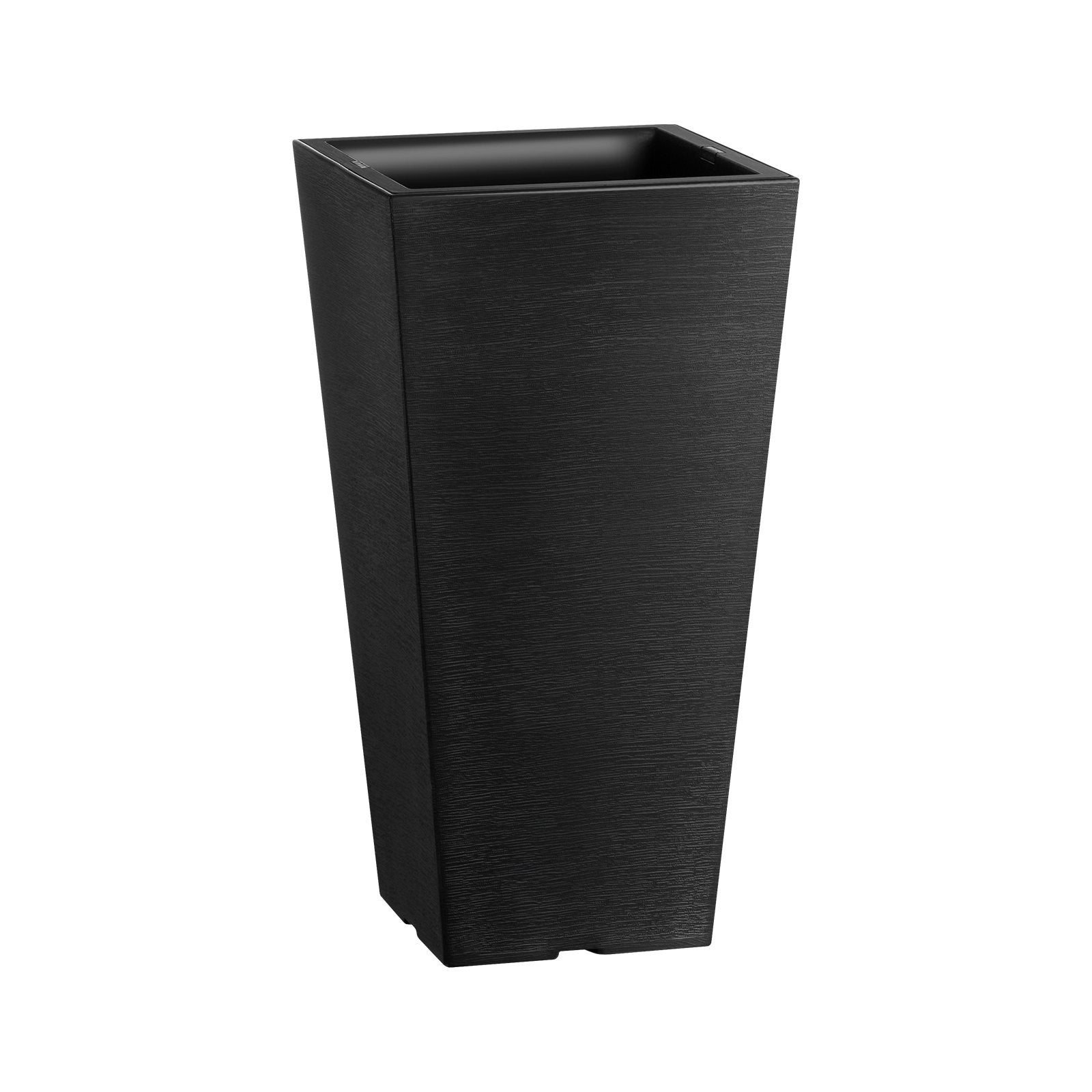 Tall Planter Set of 2 Square Tapered 57cm Plastic Pots for In/Outdoor
