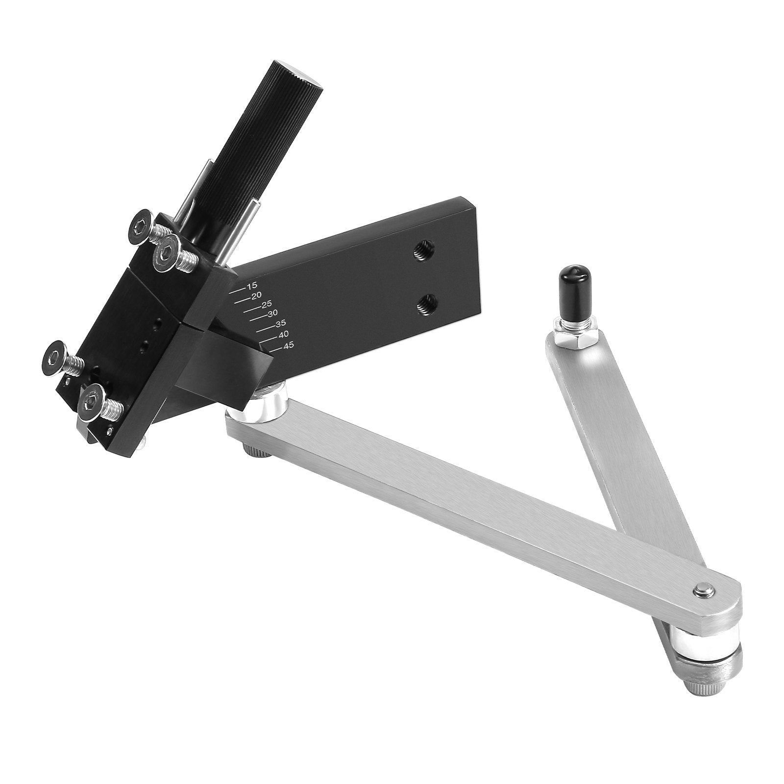 Lawn Mower Blade Sharpener & Balancer, Adjustable 15°–45°, Grinder Tool