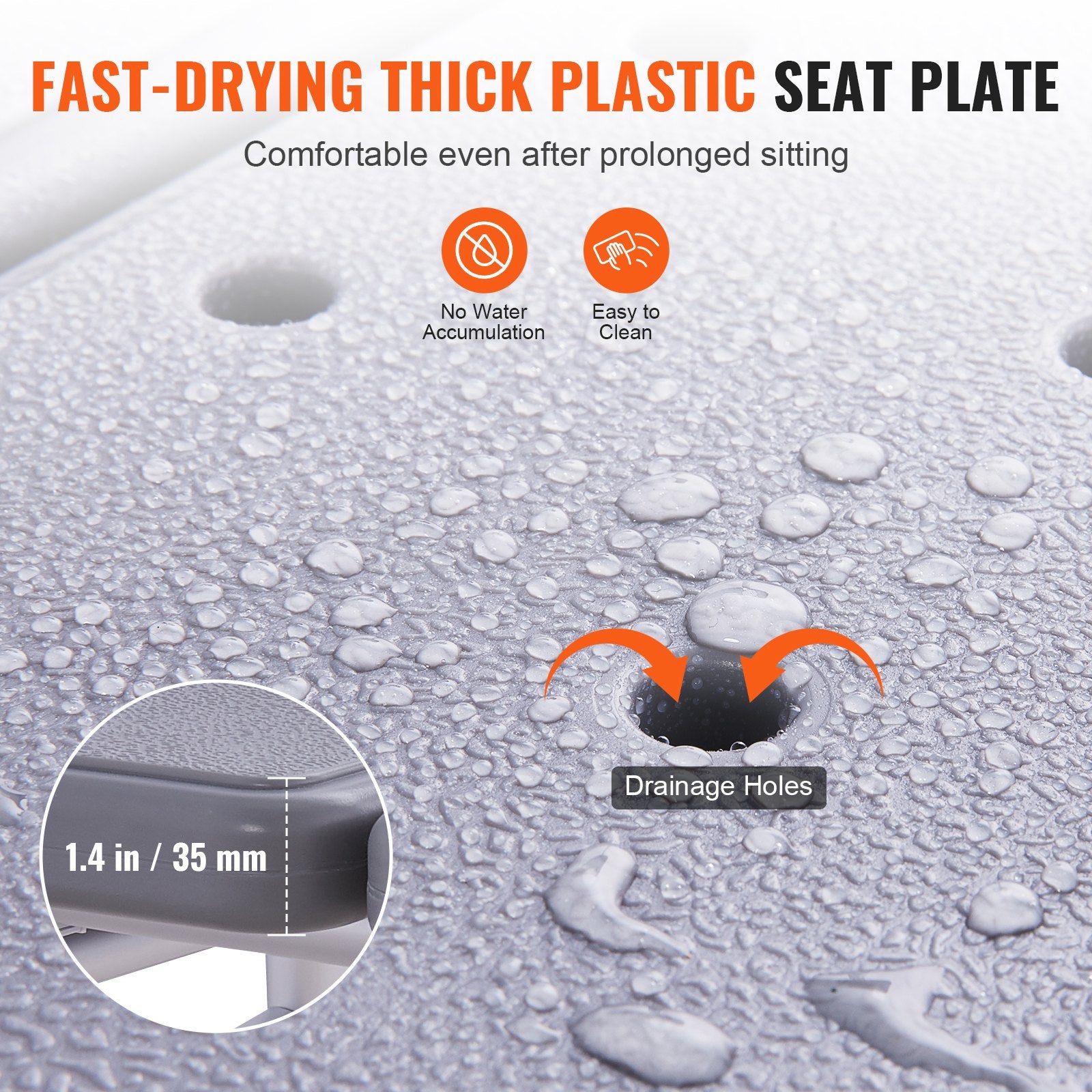 Tub Transfer Bench Adjustable Shower Seat with Armrest Non-Slip Bath Seat 400lbs