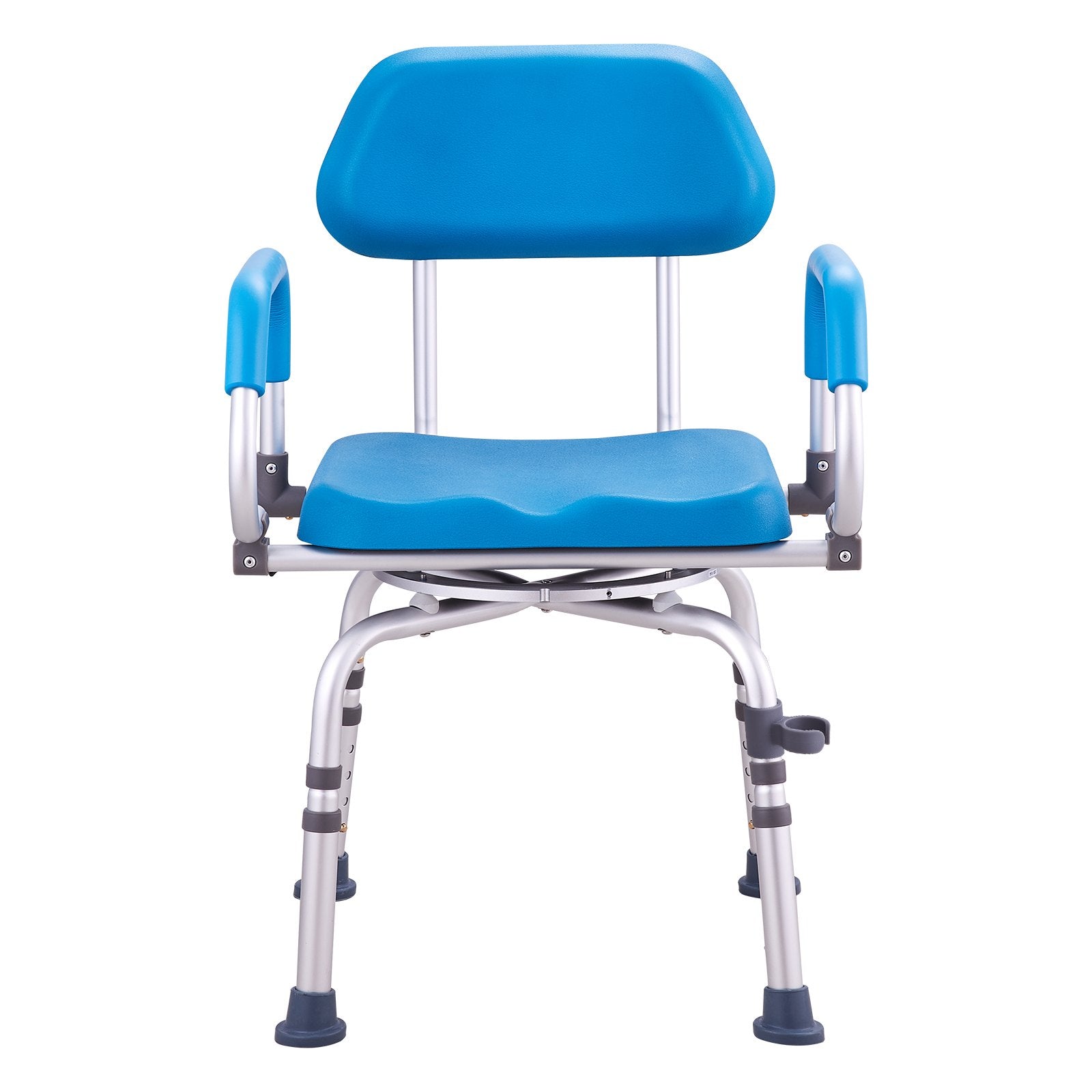 Swivel Shower Chair 360° Adjustable Seat with Pivot Arms Padded Non-Slip 300lbs