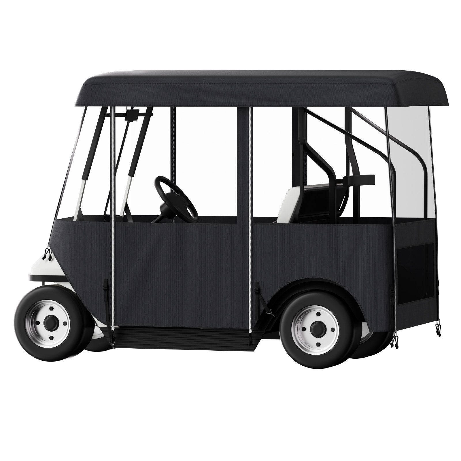 2+2 Passenger Golf Cart Enclosure Universal Sunproof Dustproof Polyester Cover