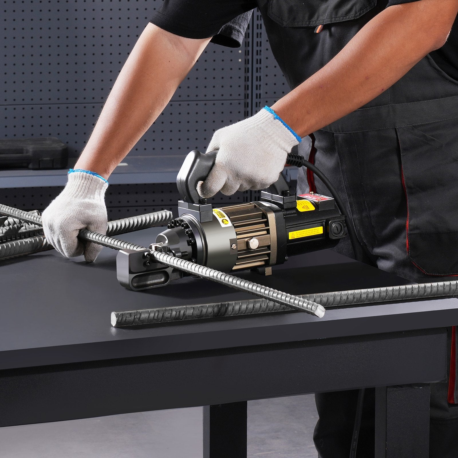 Electric Hydraulic Rebar Cutter, 1000W Portable Cutter, Cuts up to 5/8 Inch RC16