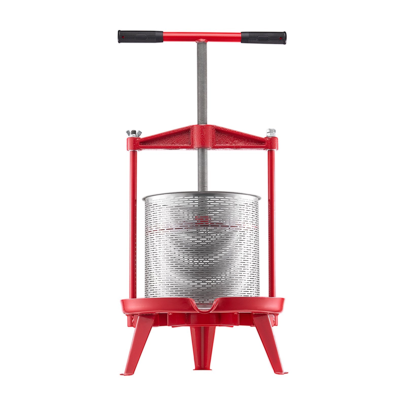 FruitWine PressStainless Basket14L 3.69 Gal Manual JuiceMaker THandle AppleGrape