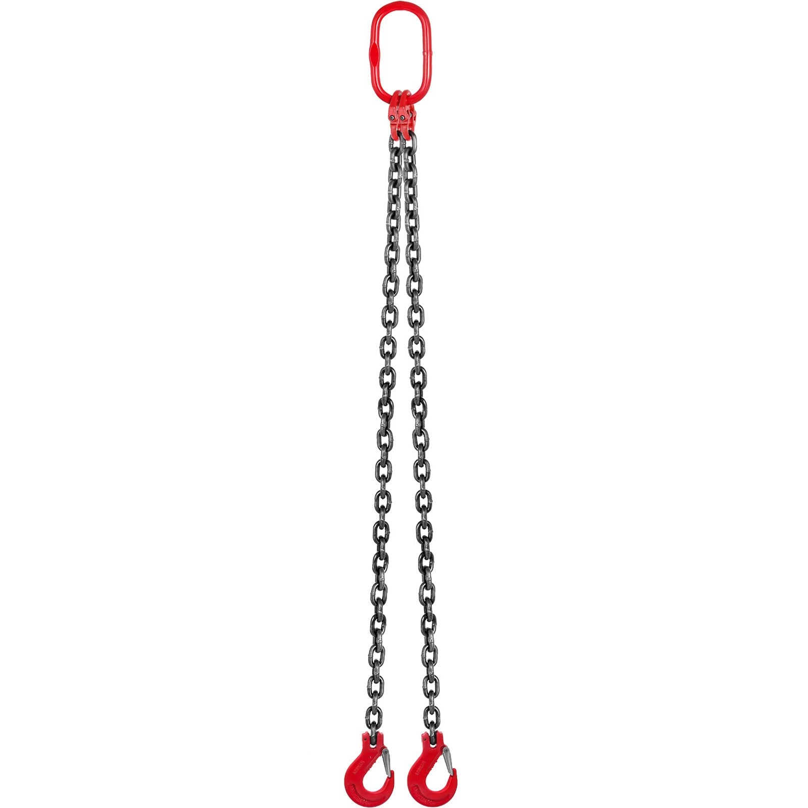 10mm x 150cm Chain Sling G80 2-Leg Lifting Chain with Hooks 5 Ton Capacity