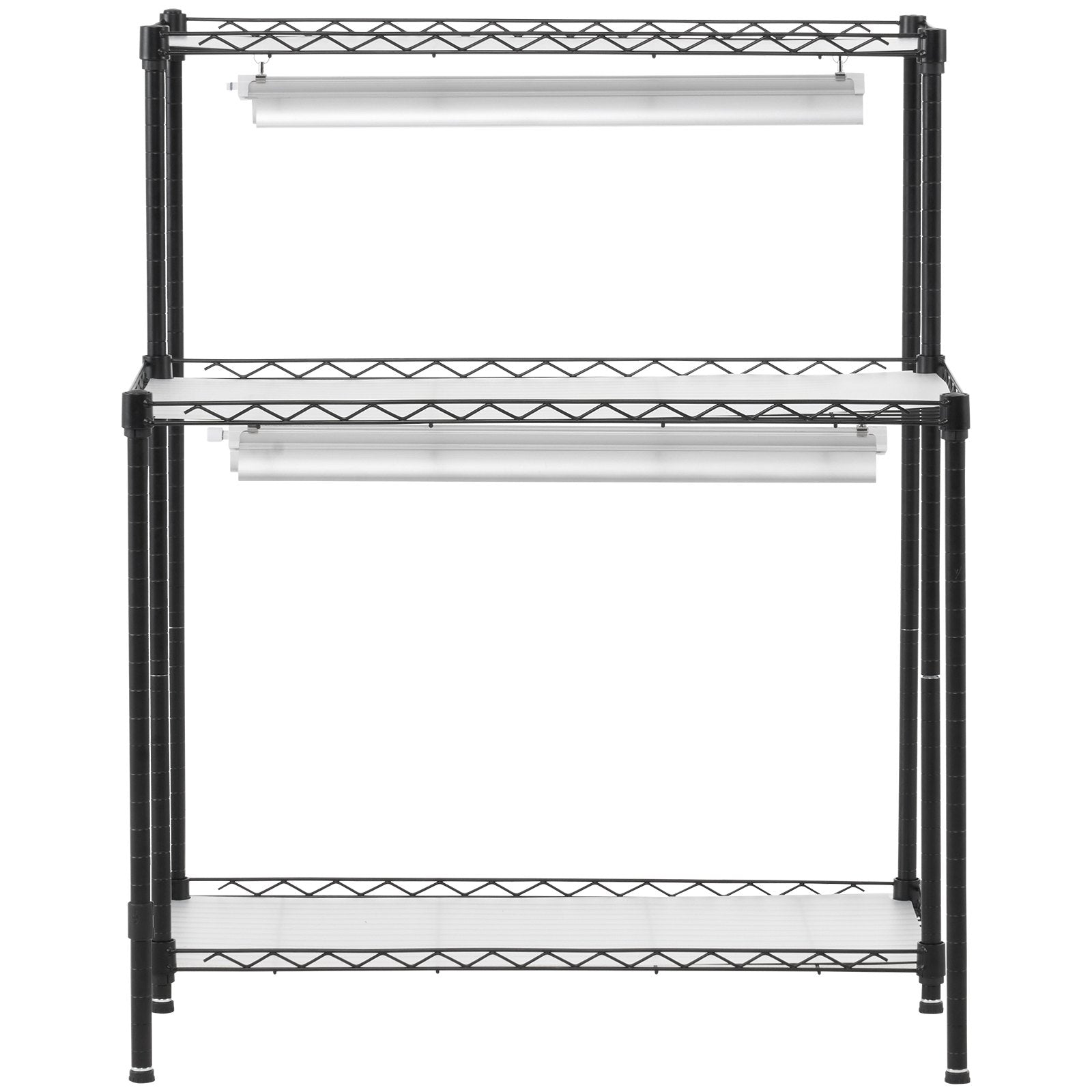 Plant Stand with Grow Light 6 Tiers 192W DIY Metal Shelf with Adjustable Rack