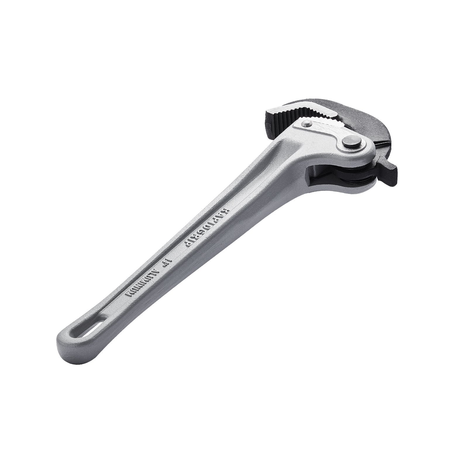 14" Aluminum Pipe Wrench Straight Adjustable Plumbing Wrench with Automatic Jaw