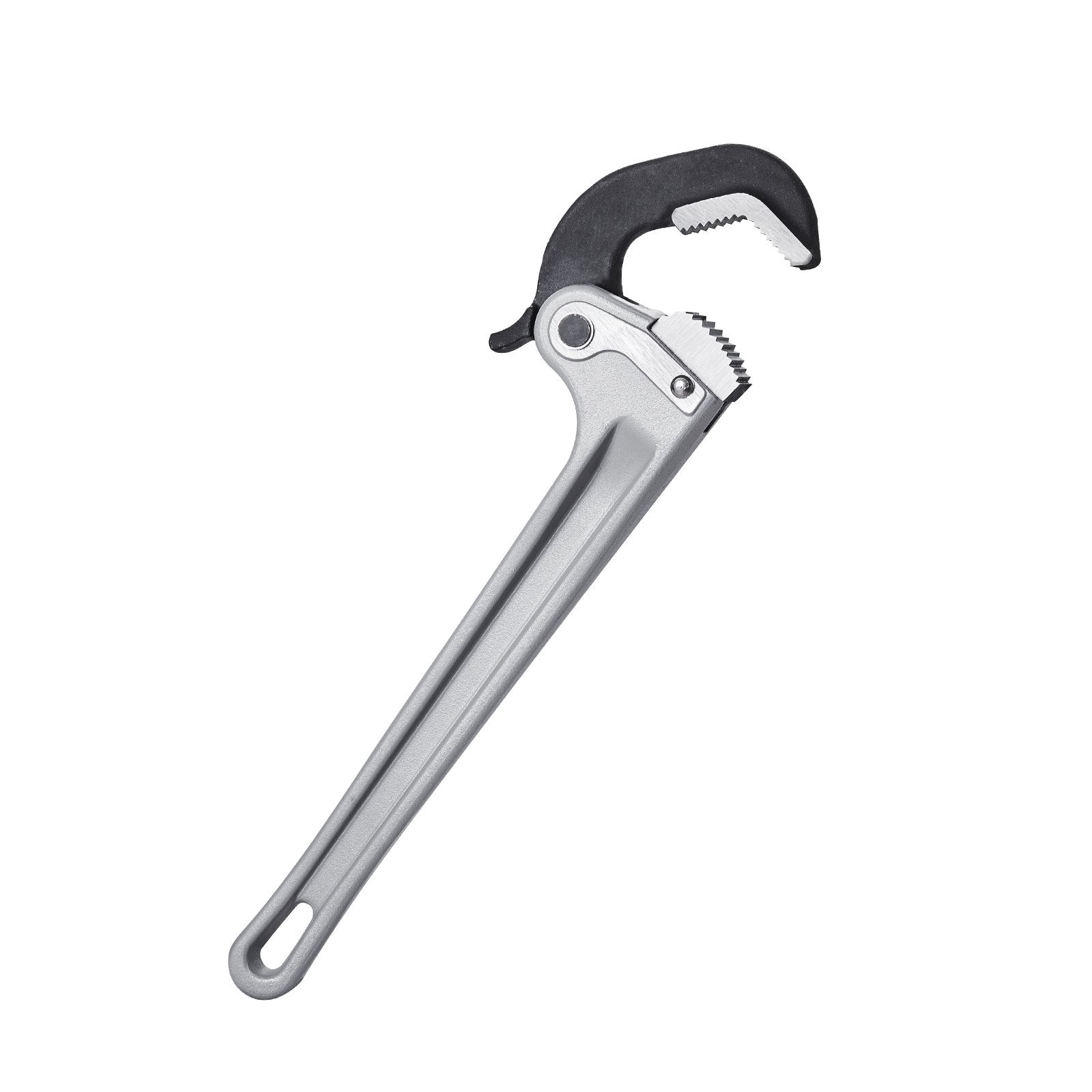 14" Aluminum Pipe Wrench Straight Adjustable Plumbing Wrench with Automatic Jaw
