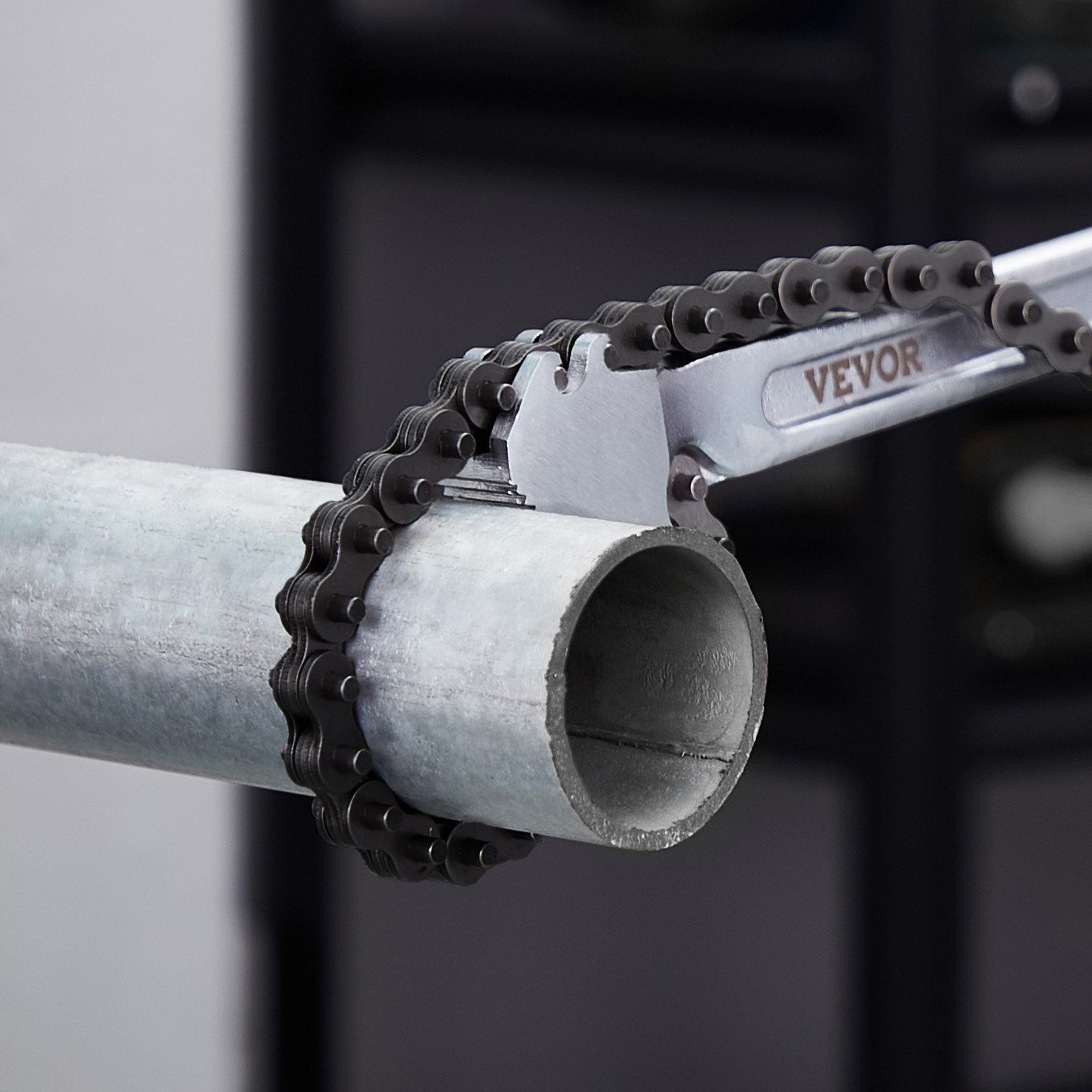 Chain Wrench 48 in 13.4 in Diameter CRV Reversible Pipe Fitting Tool