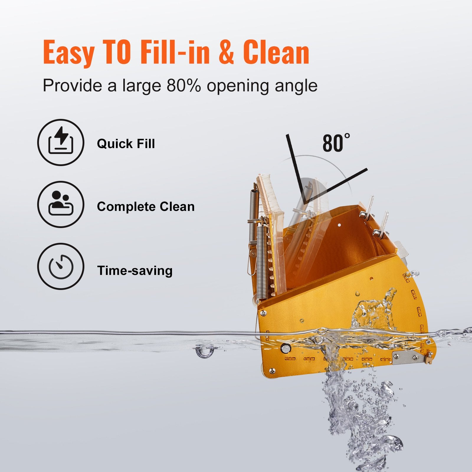10-Inch Drywall Flat Box Aluminum Finishing Mud Box with Bonus Blades