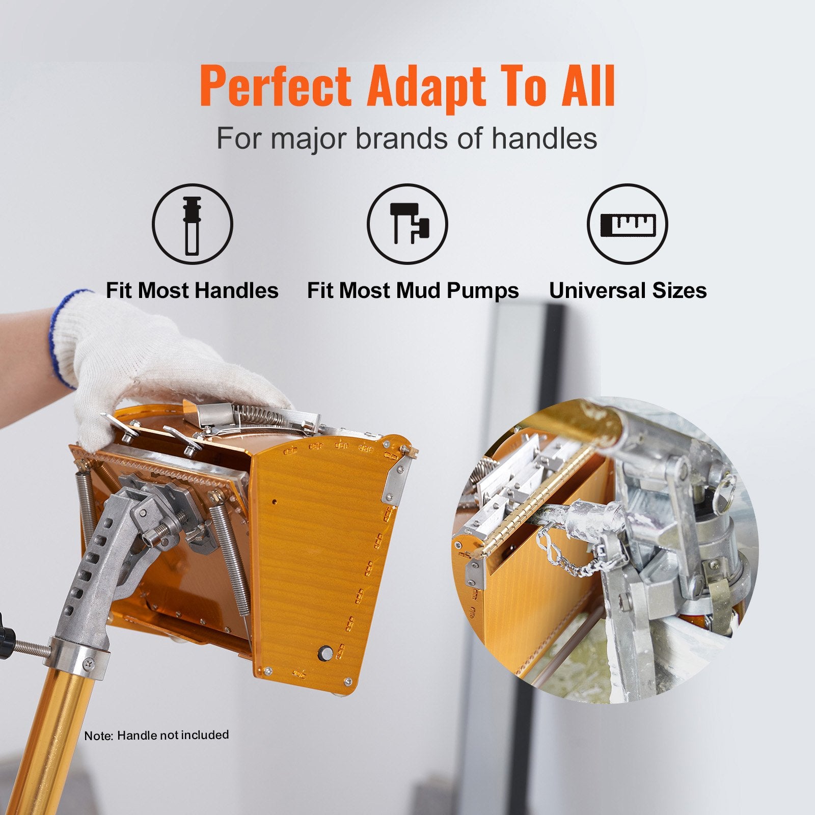 10-Inch Drywall Flat Box Aluminum Finishing Mud Box with Bonus Blades