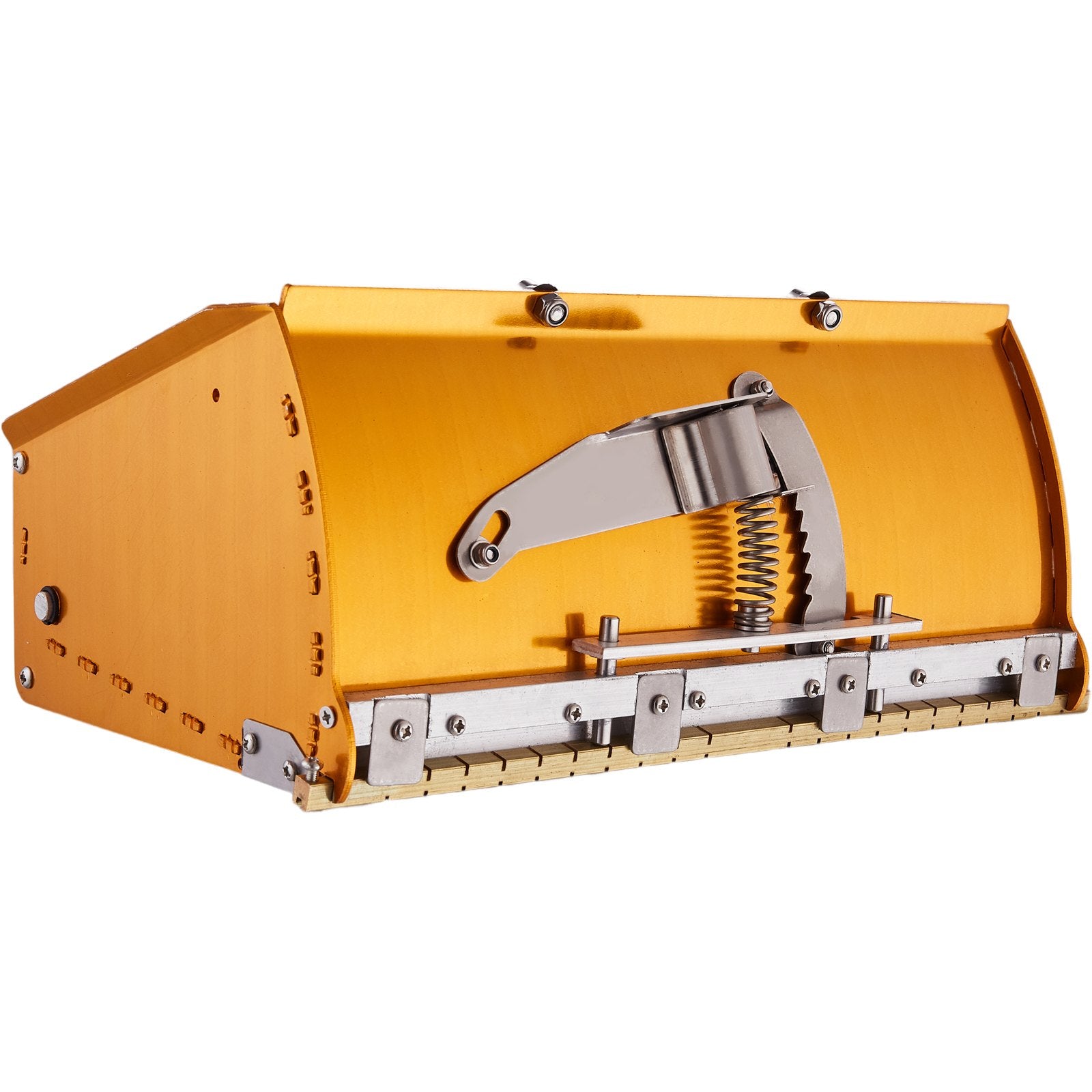 10-Inch Drywall Flat Box Aluminum Finishing Mud Box with Bonus Blades