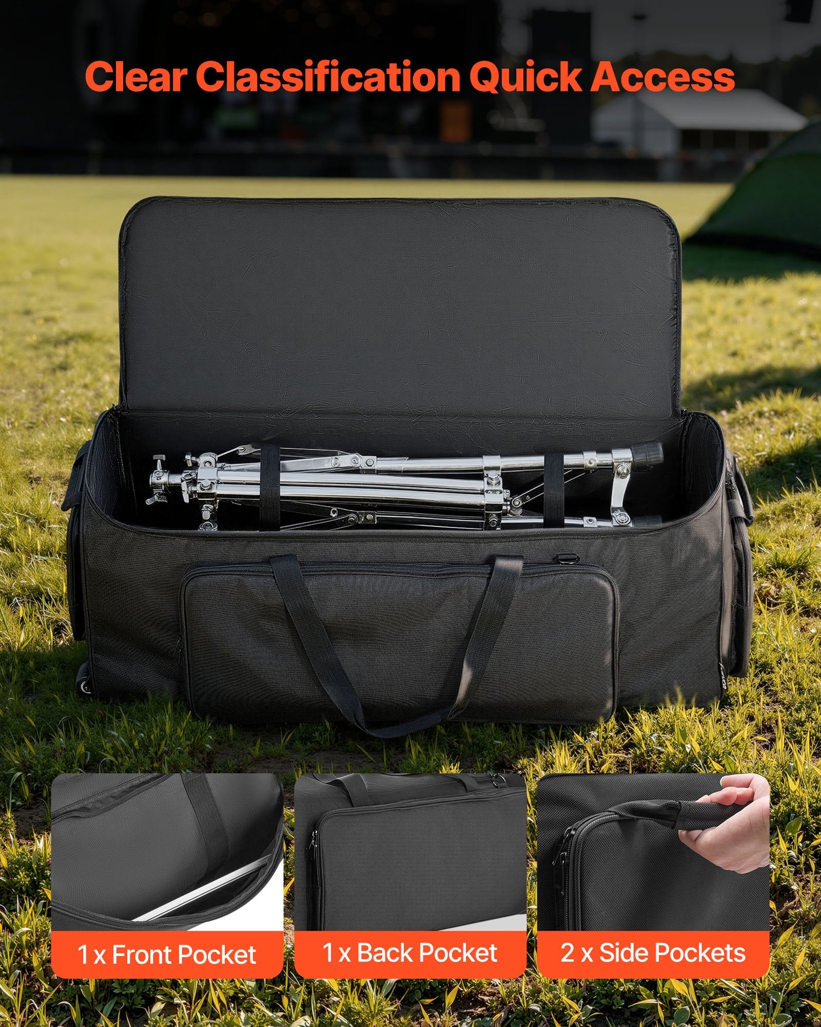Padded Drum Bag and Drum Hardware Carry Case Set for Drum Protection
