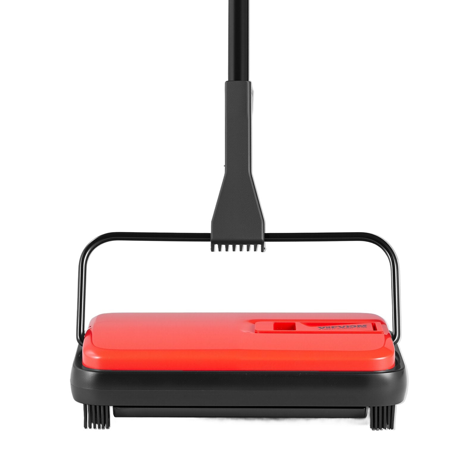 Manual Carpet Sweeper, 300 ml Dustbin, 17 cm Cleaning Width, Red, Pet Hair