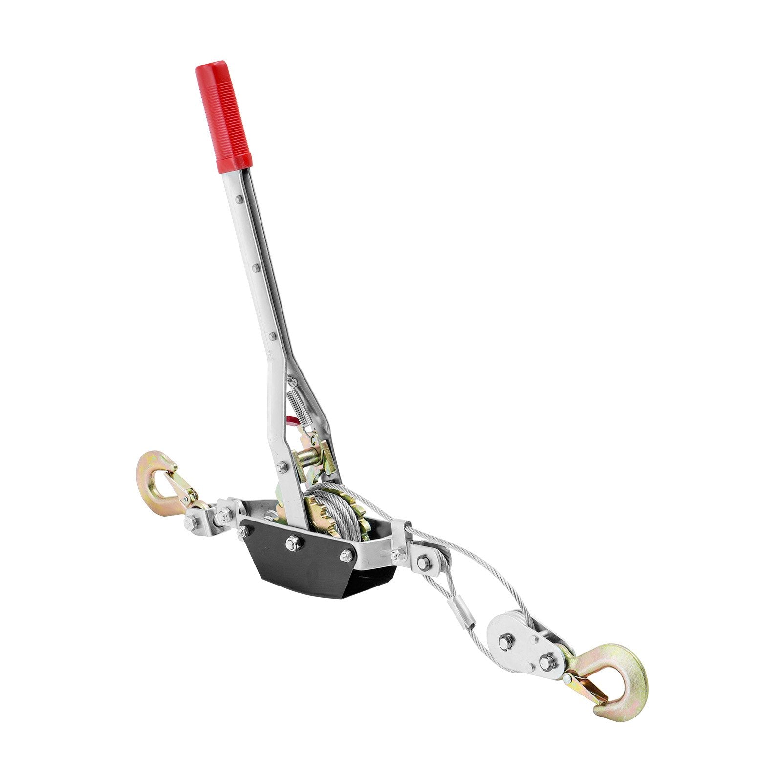 Come Along Winch 2 Ton 12ft Steel Cable with Dual Gear Ratchet Puller