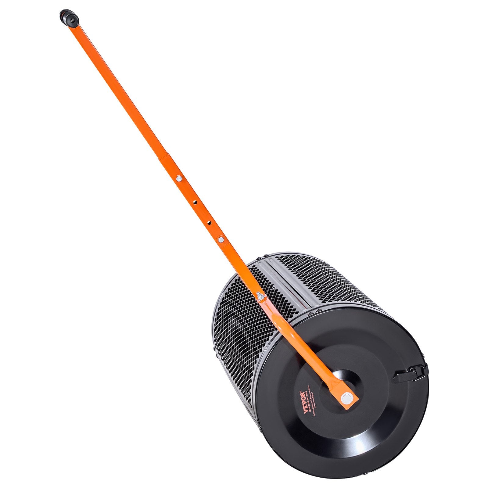 Compost Spreader 24in Wide Peat Moss Roller with T-Handle, 3 Heights Adjustable