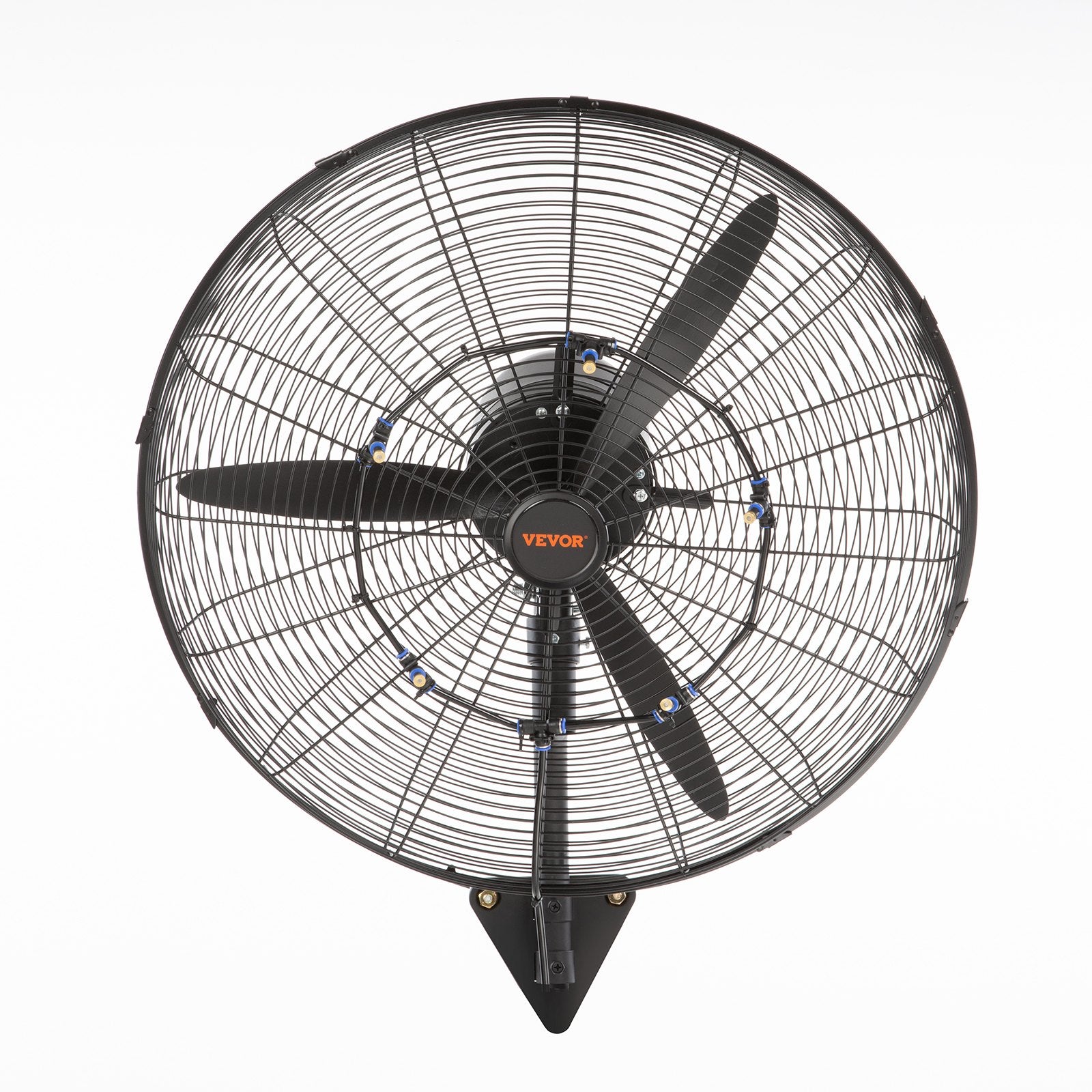 Wall-Mount Misting Fan, 61.6cm Oscillating Metal 3-Speed Waterproof Fan