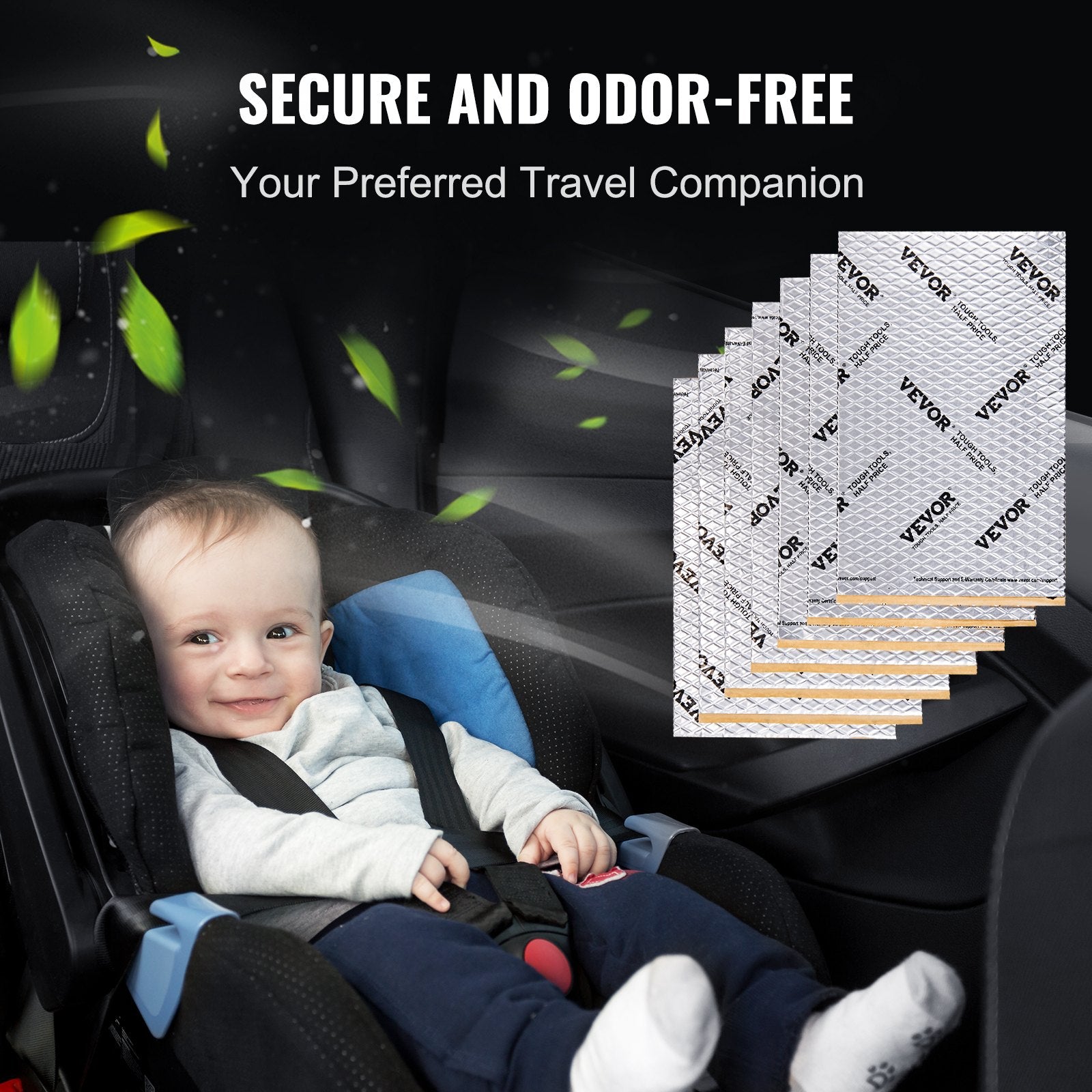 Car Sound Deadening Mat 50mil 4.8sqm Butyl Noise Insulation Vibration Dampen