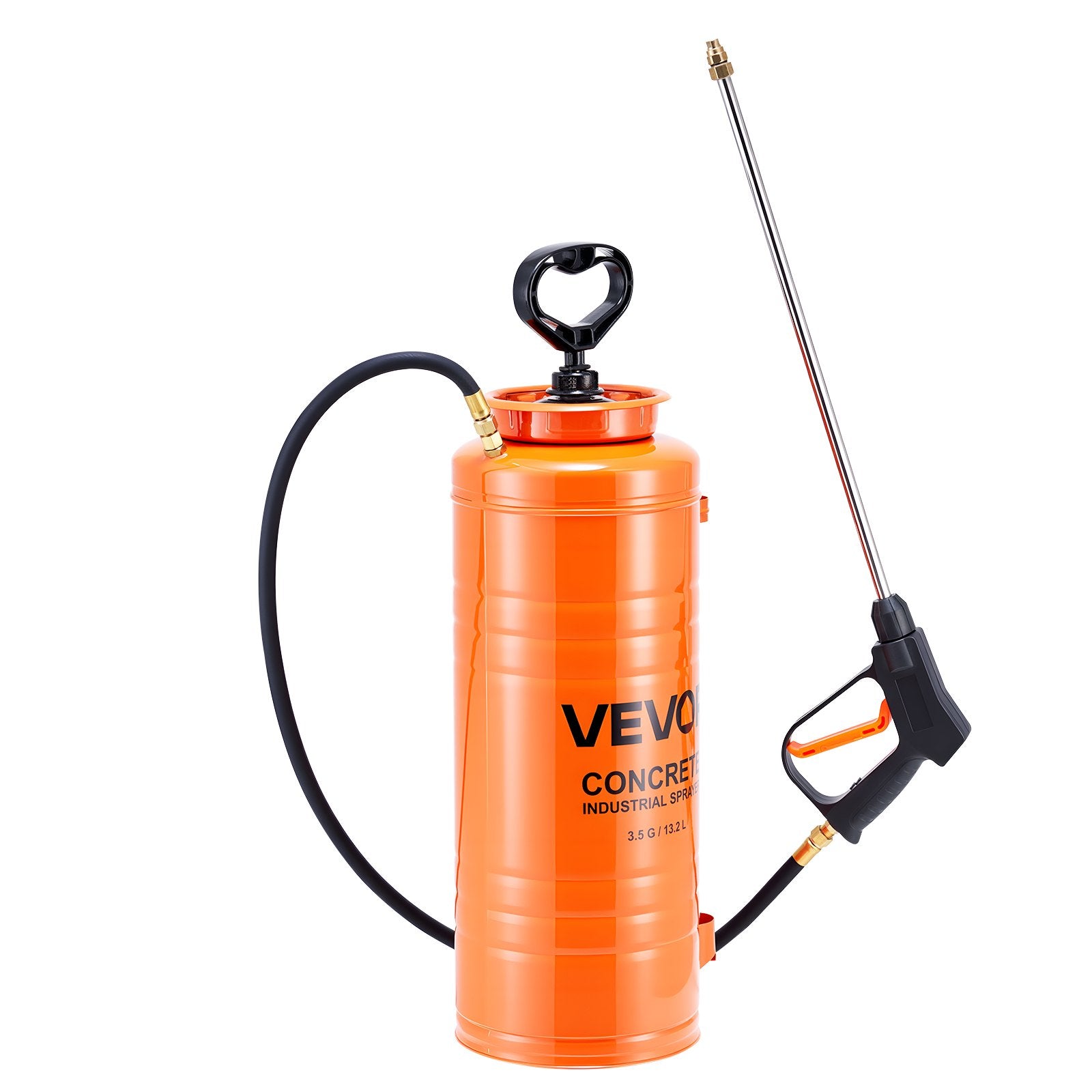Industrial Concrete Sprayer 14L Stainless Steel with 52cm Wand, Hoses & Nozzles