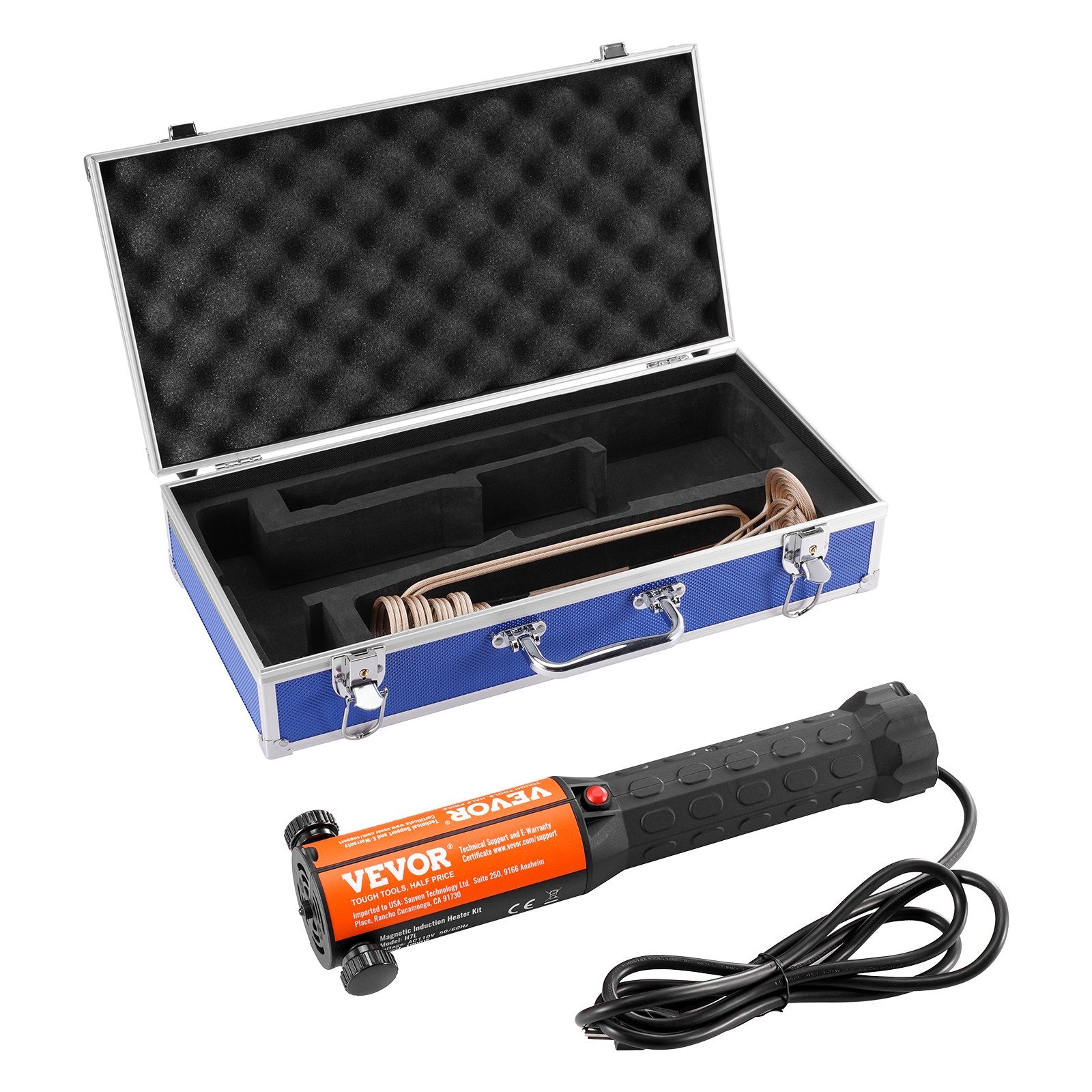 Magnetic Induction Heater Kit 1000W 220V Portable with 10 Coils for Bolts & Nuts