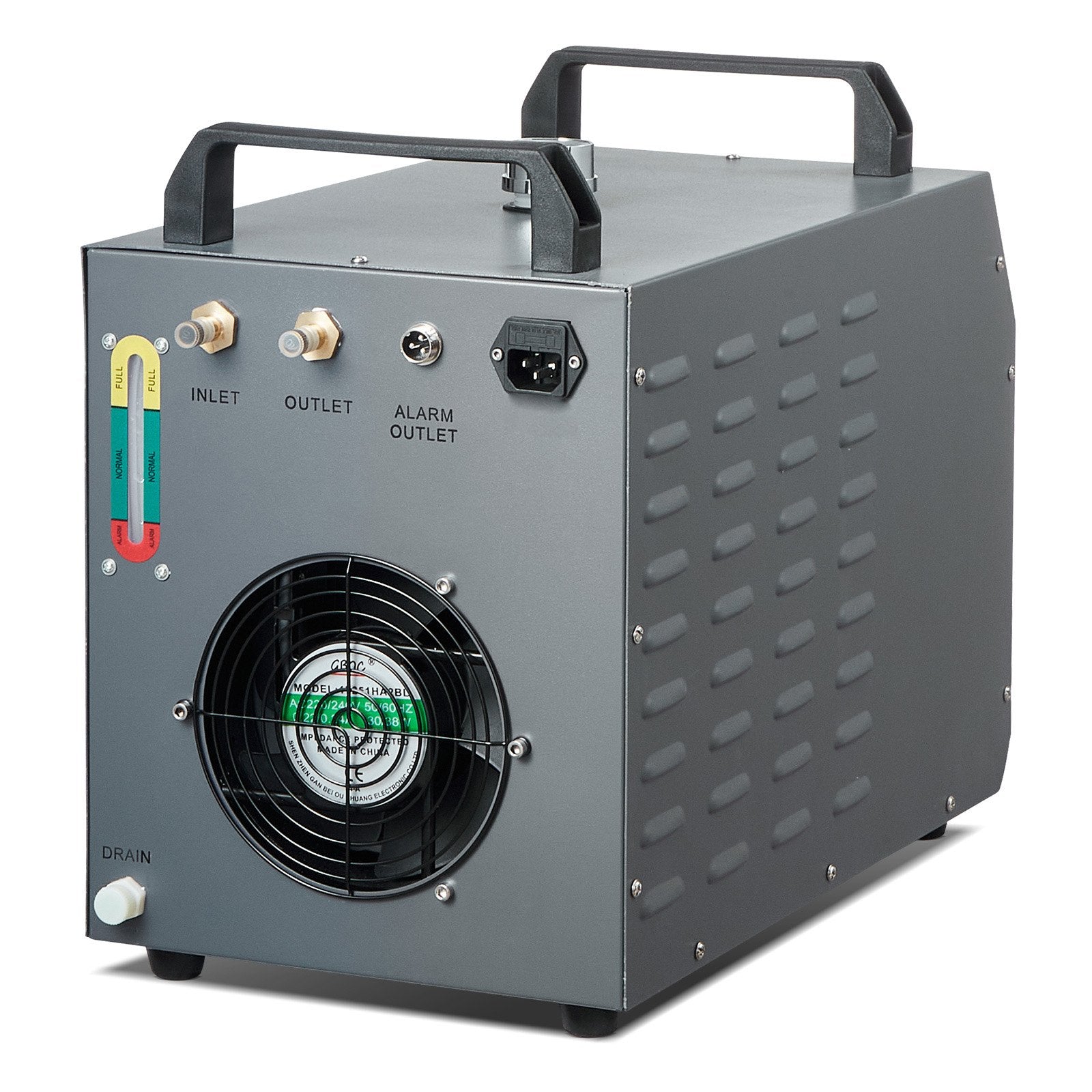 Industrial Water Chiller CW-3000 80W Air-Cooled 12L Tank 12L/min Flow Rate