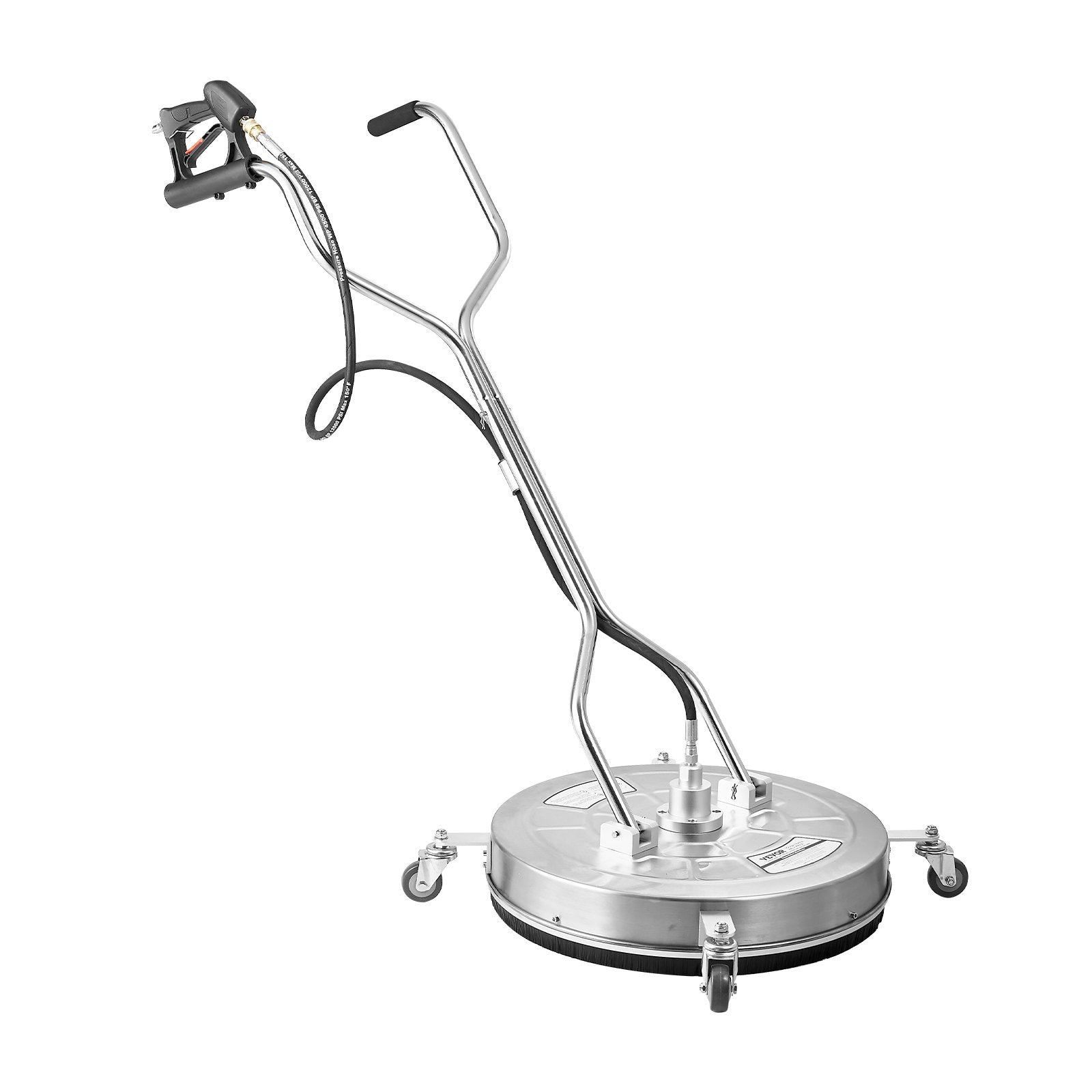 24" Pressure Washer Surface Cleaner Stainless Steel 4000 PSI 4 Wheels Dual H&le
