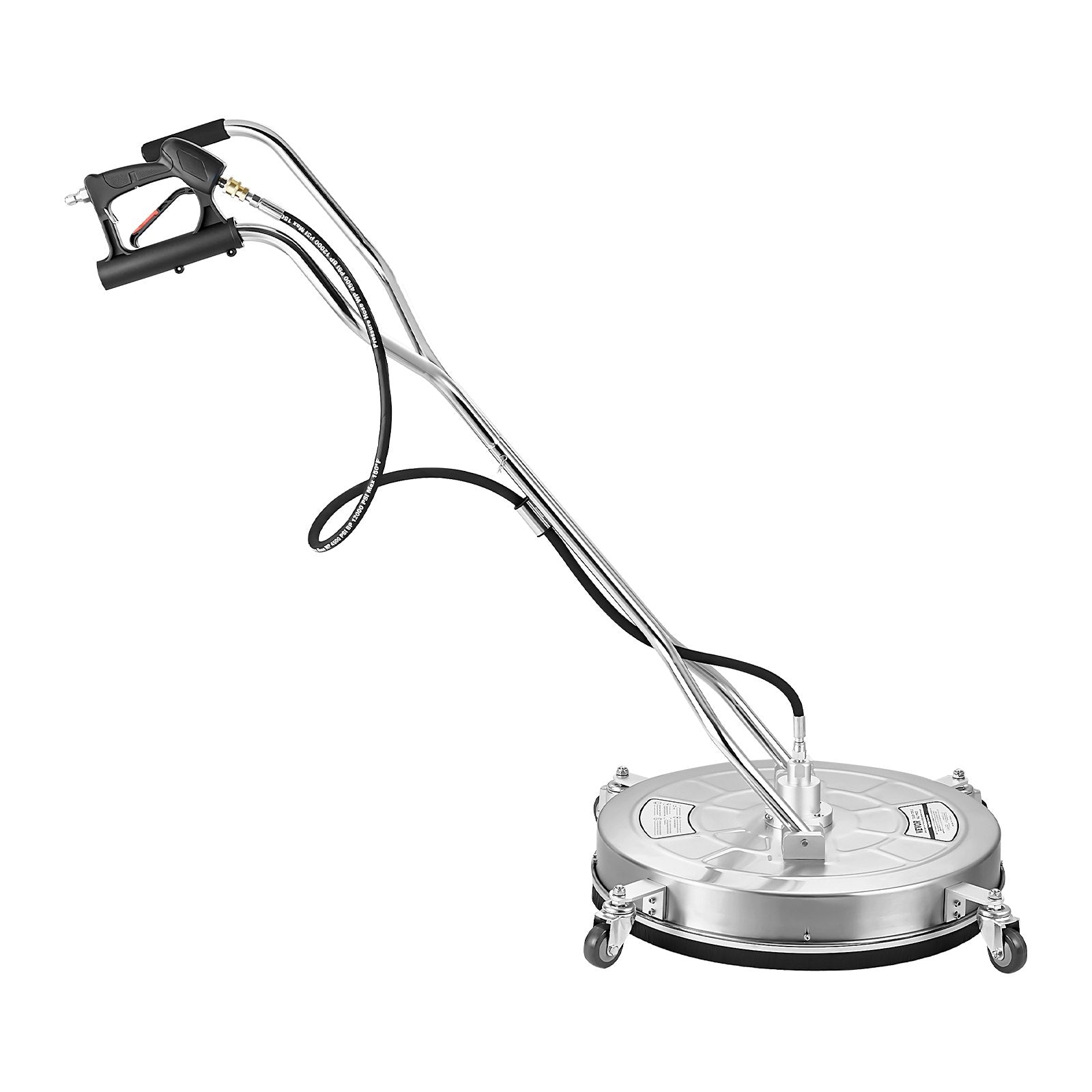 24" Pressure Washer Surface Cleaner Stainless Steel 4000 PSI 4 Wheels Dual H&le