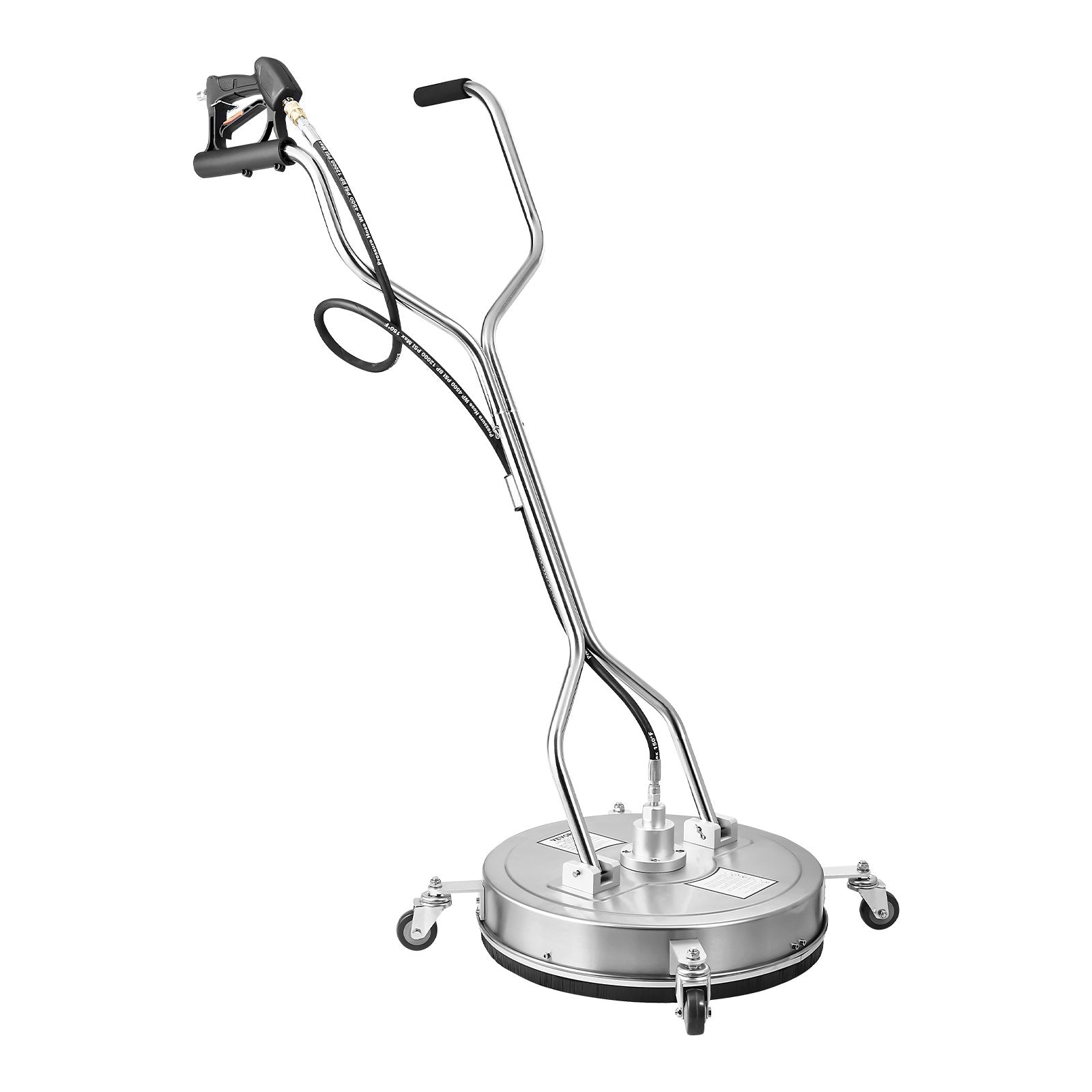 20" Pressure Washer Surface Cleaner Stainless Steel 4500 PSI 4 Wheels Dual H&le