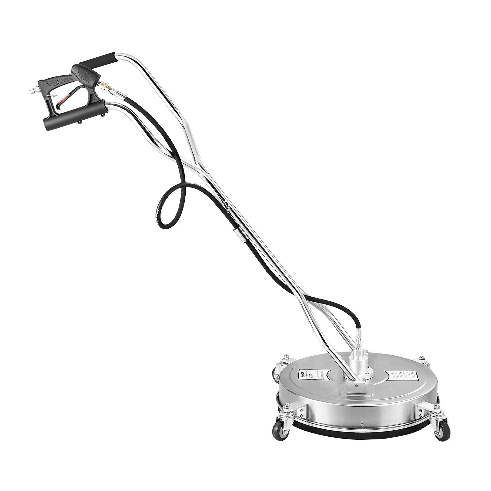 20" Pressure Washer Surface Cleaner Stainless Steel 4500 PSI 4 Wheels Dual H&le