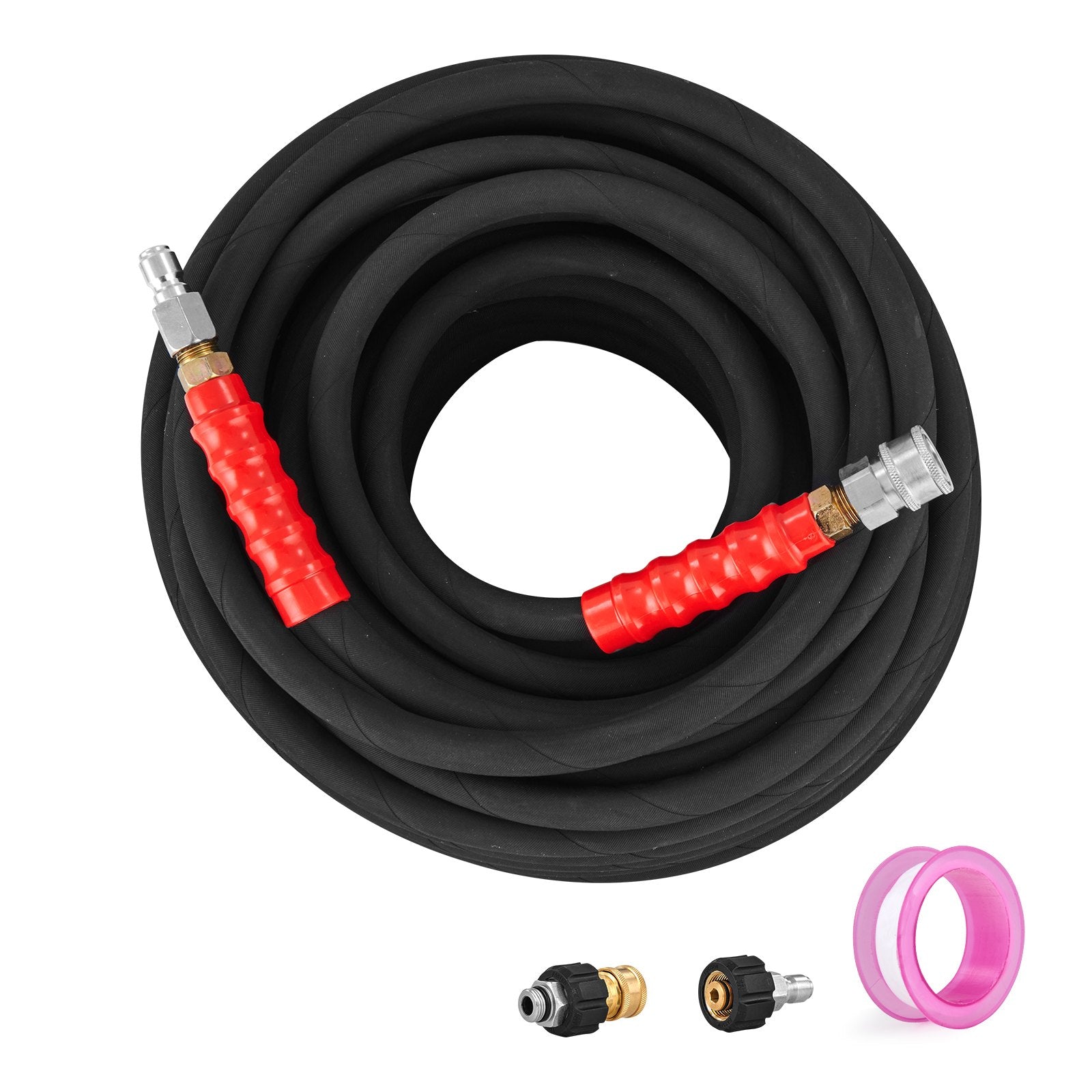 High Pressure Power Washer Hose 100FT 4800 PSI 3/8" Quick Connection
