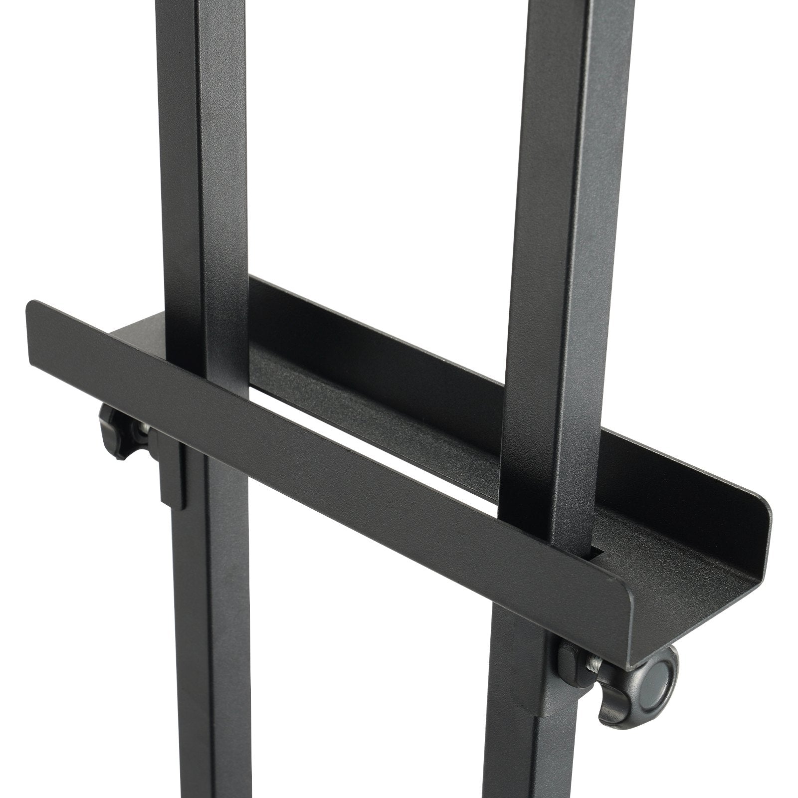 Double-Sided Poster Stand Adjustable to 75" Heavy Duty Floor Pedestal Black