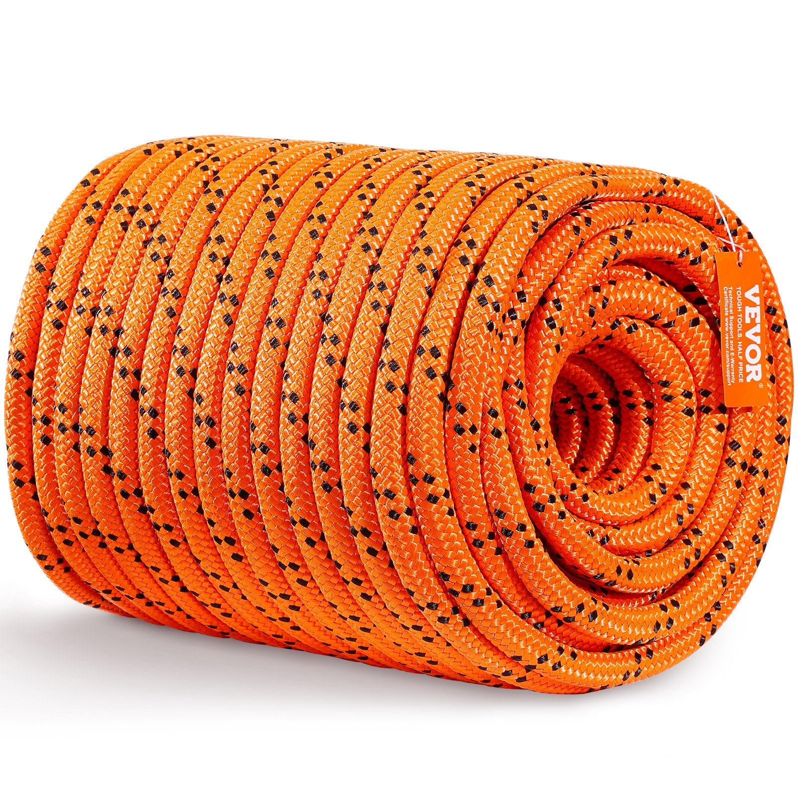 Double Braided Polyester Rope 19mm x 67.06m Outdoor Climbing Rigging Rope