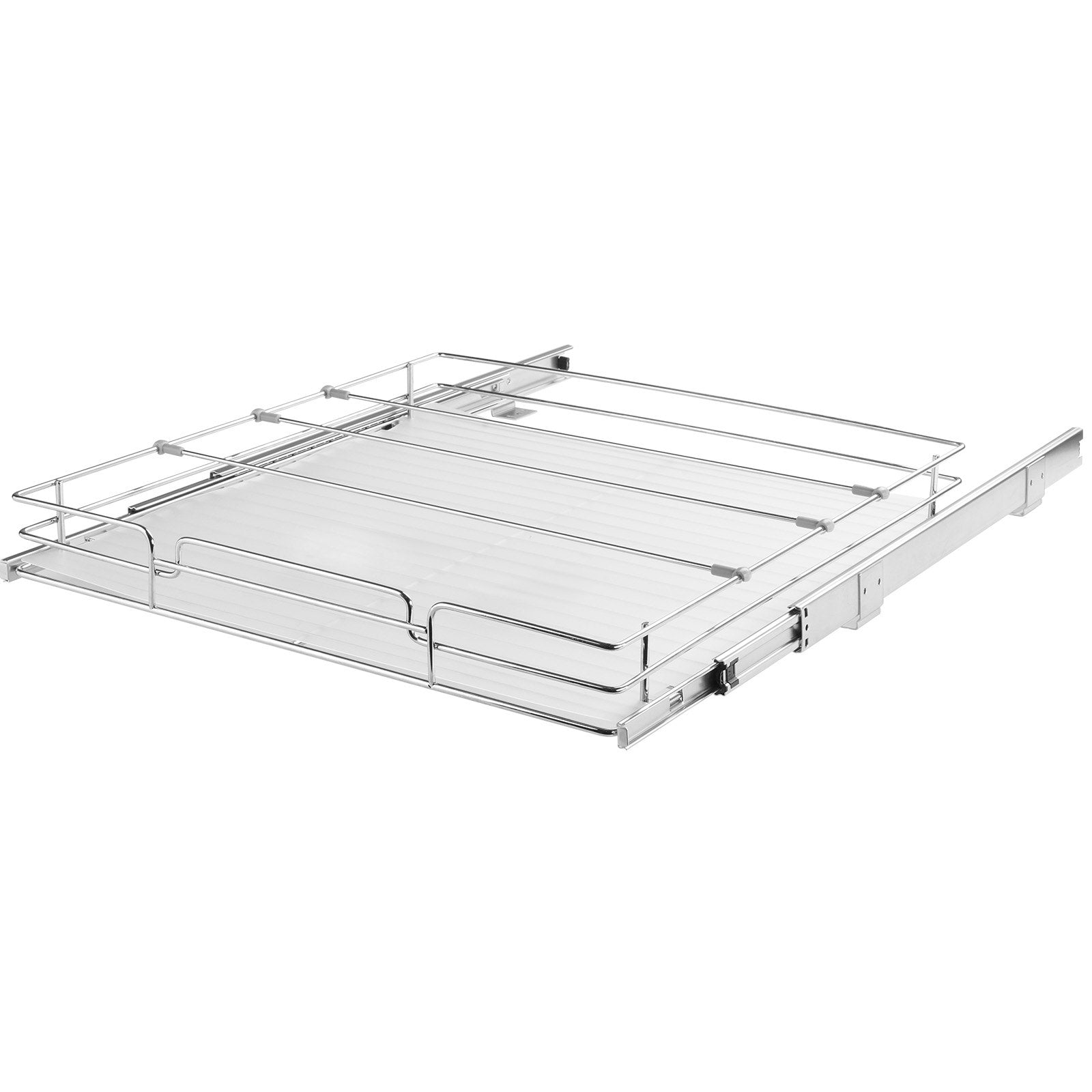 Pull Out Cabinet Organizer 21.5"x21"x3.5" Heavy Duty Steel Pantry Drawer