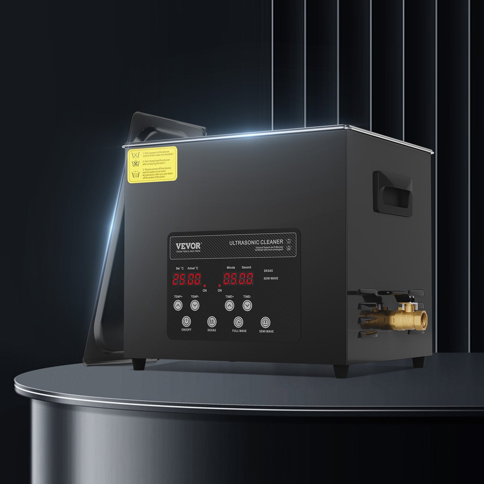 Ultrasonic Cleaner 240W 10L Digital Industrial 40kHz Heater Timer Gentle Mode