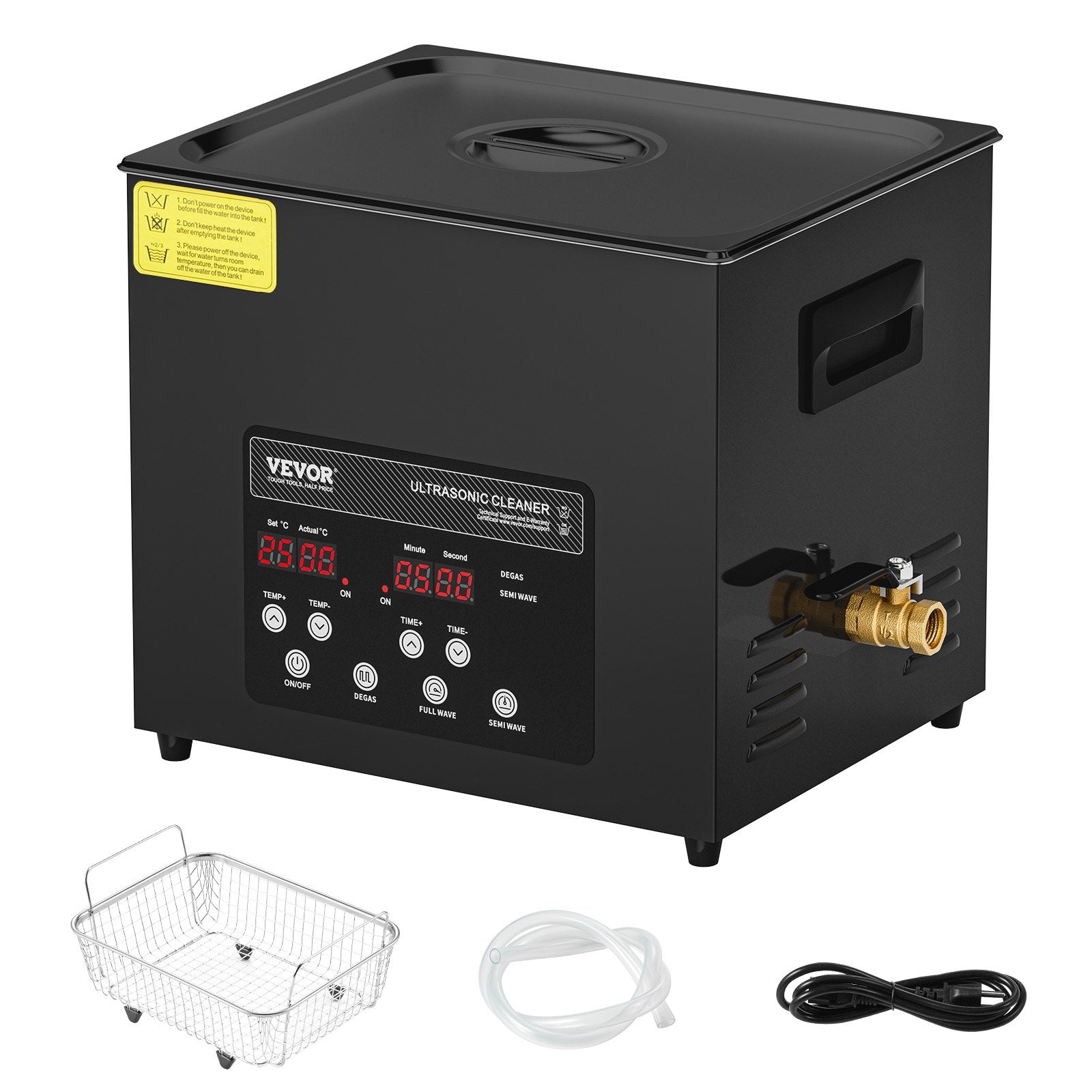 Ultrasonic Cleaner 240W 10L Digital Industrial 40kHz Heater Timer Gentle Mode