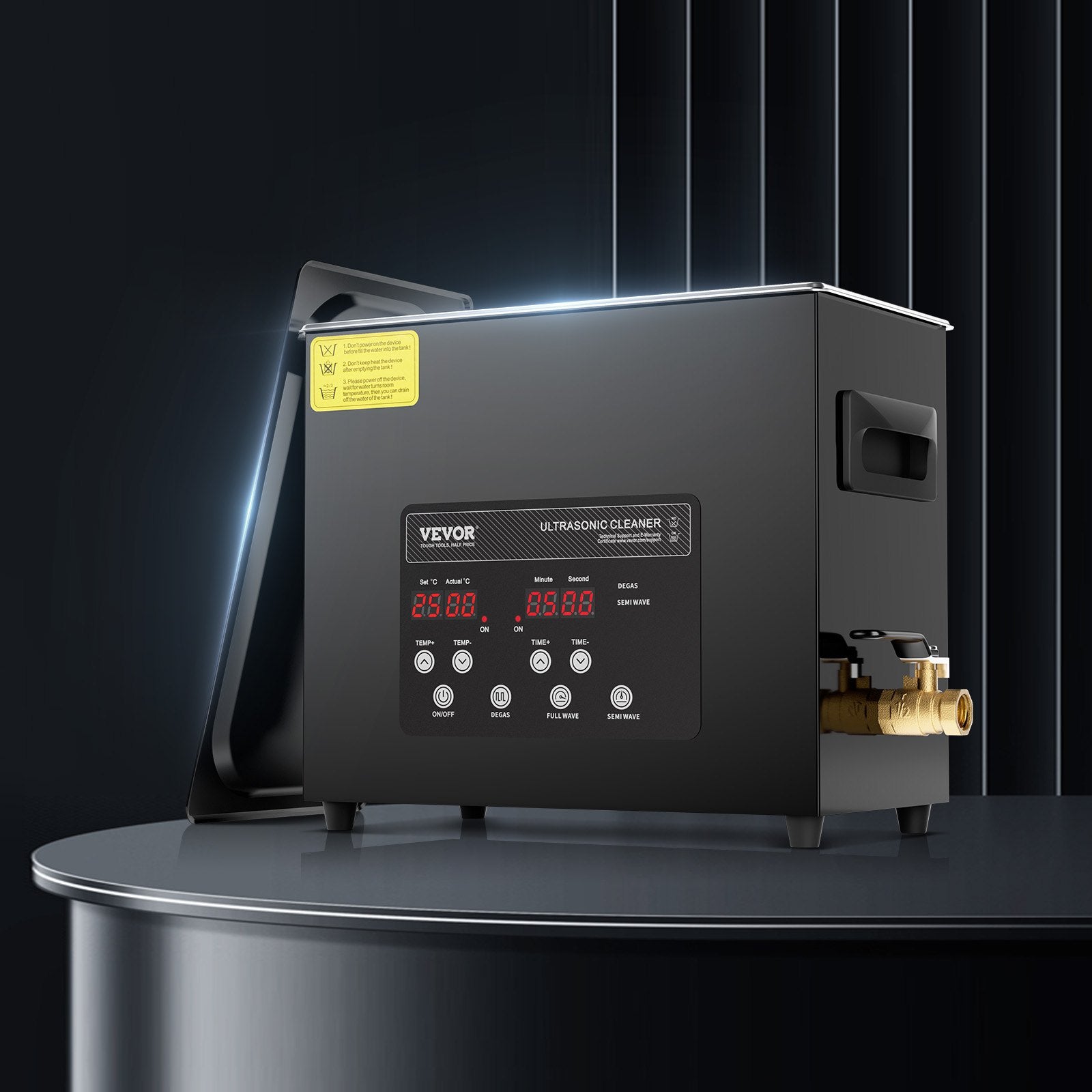 Ultrasonic Cleaner 6L 180W Digital 40kHz Industrial Heater Timer Gentle Mode