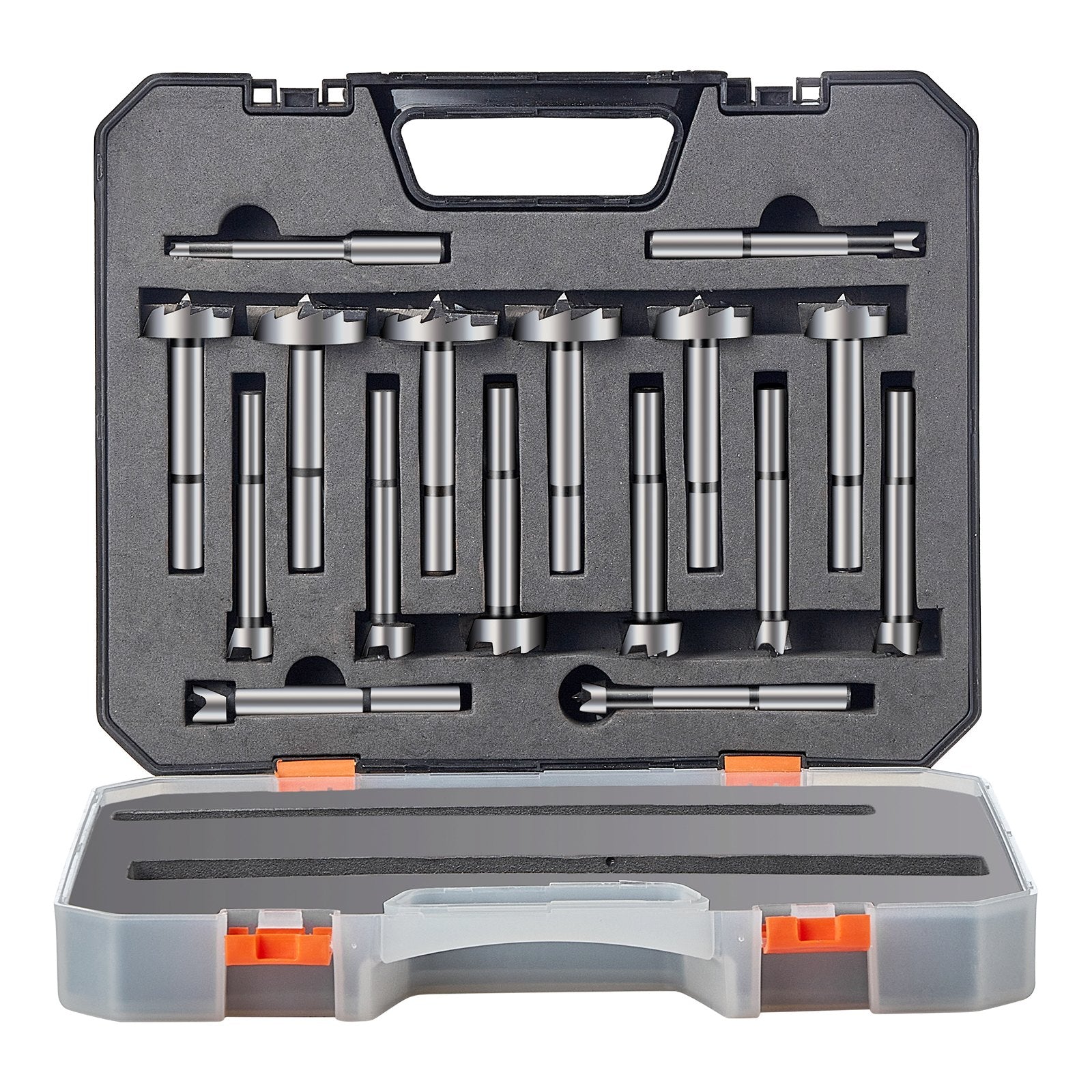 16 Pcs Forstner Drill Bit Set Carbon Steel for Woodworking
