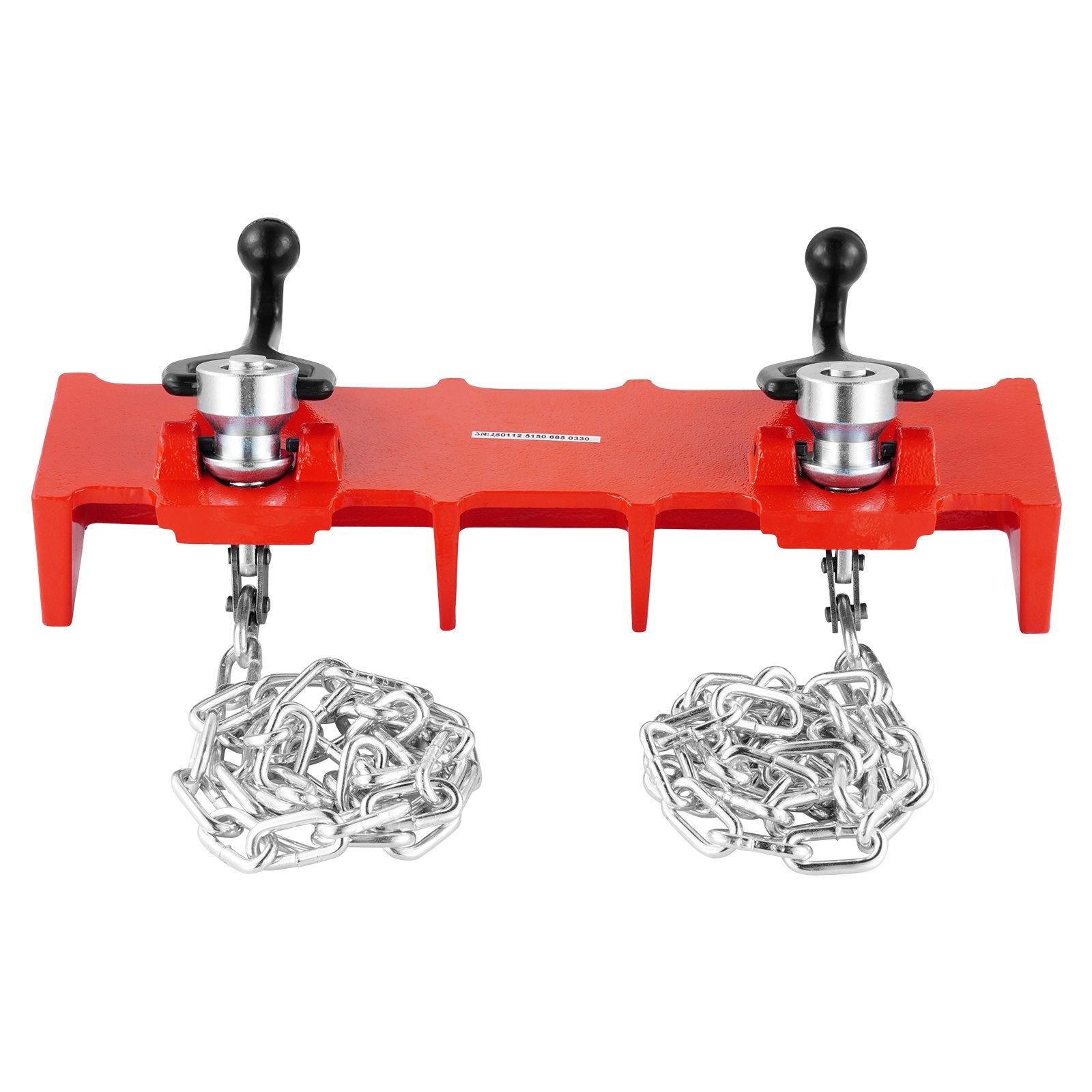 Pipe Welding Vise 1/2-8in Dual Chains Crank Handles Heavy-Duty Cast Iron