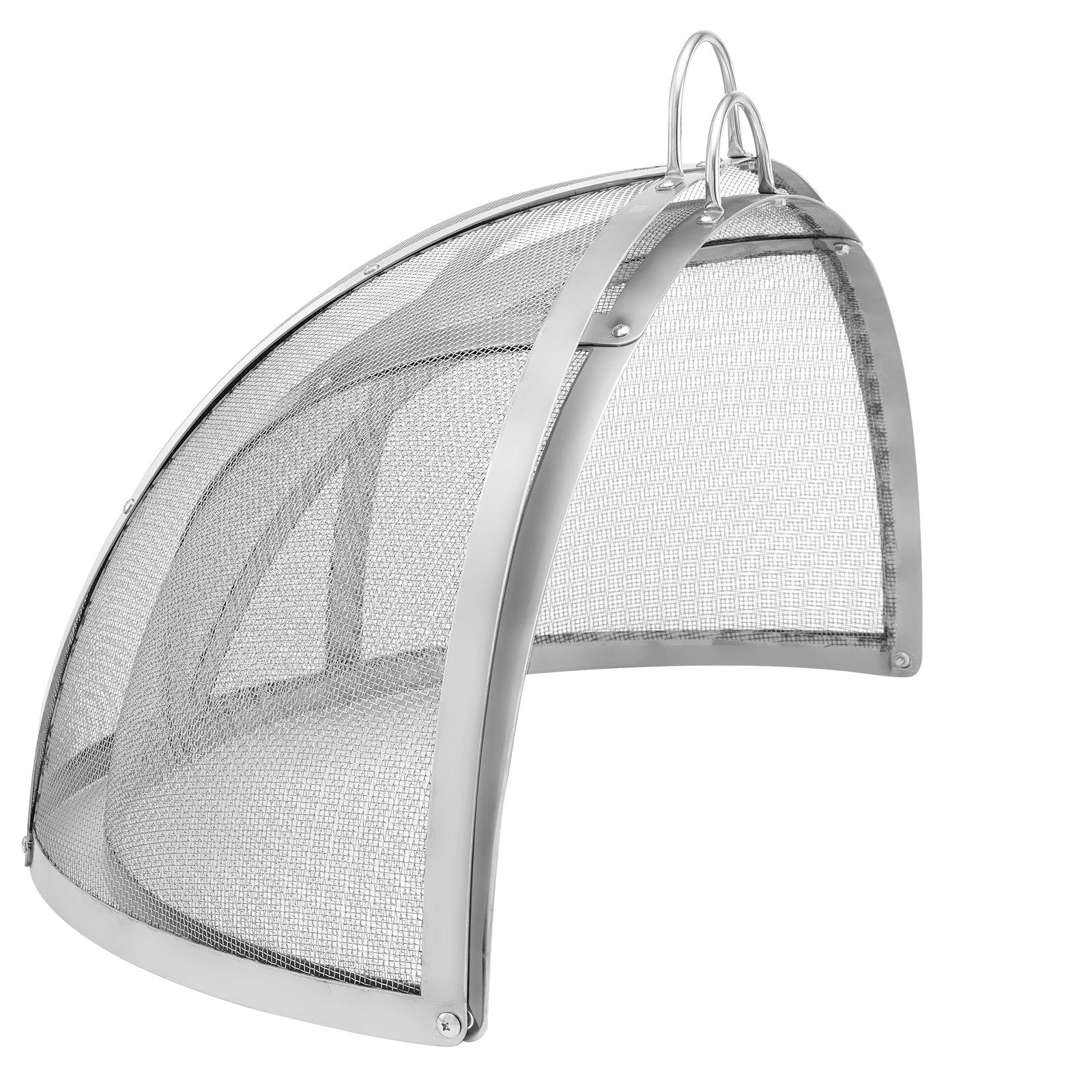 Firepit Spark Screen Lid 40" Stainless-Steel Round Outdoor Fire Pit Metal Cover