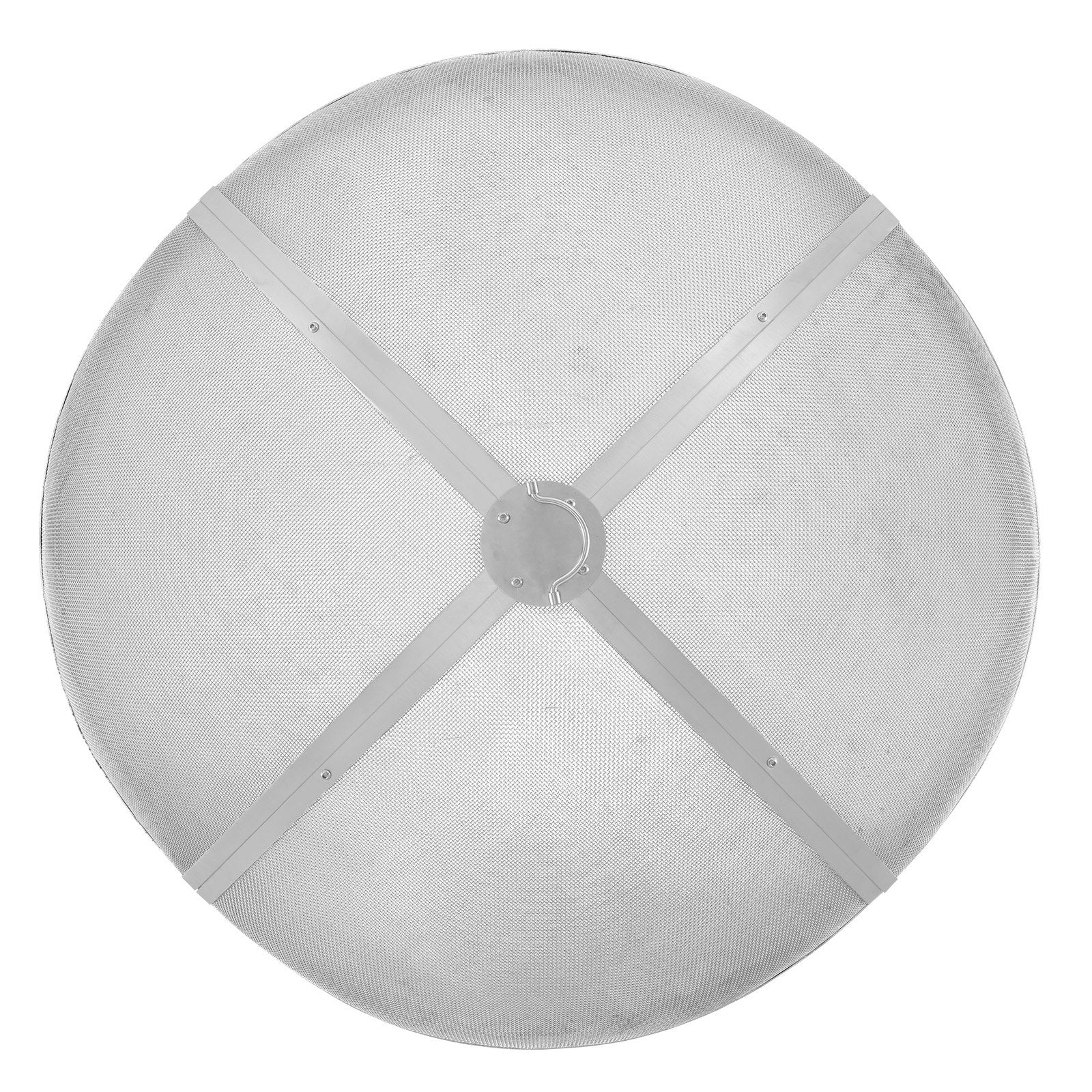Fire Pit Spark Screen 36" Round Heavy Duty Steel Metal Cover Outdoor Ring Handle