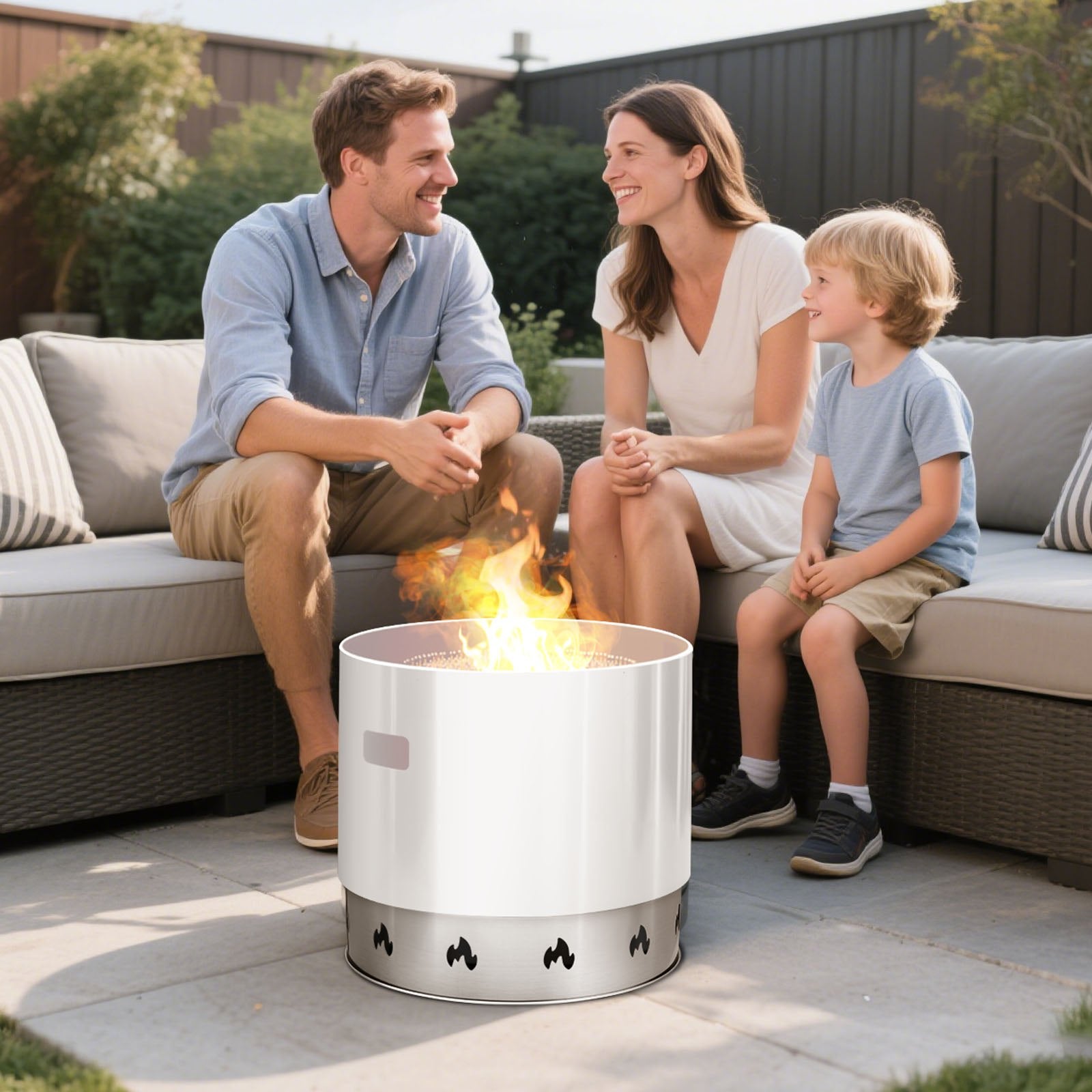Fire Pit Stand for Solo Stove Bonfire 49.5cm Stainless Steel Smokeless Ring
