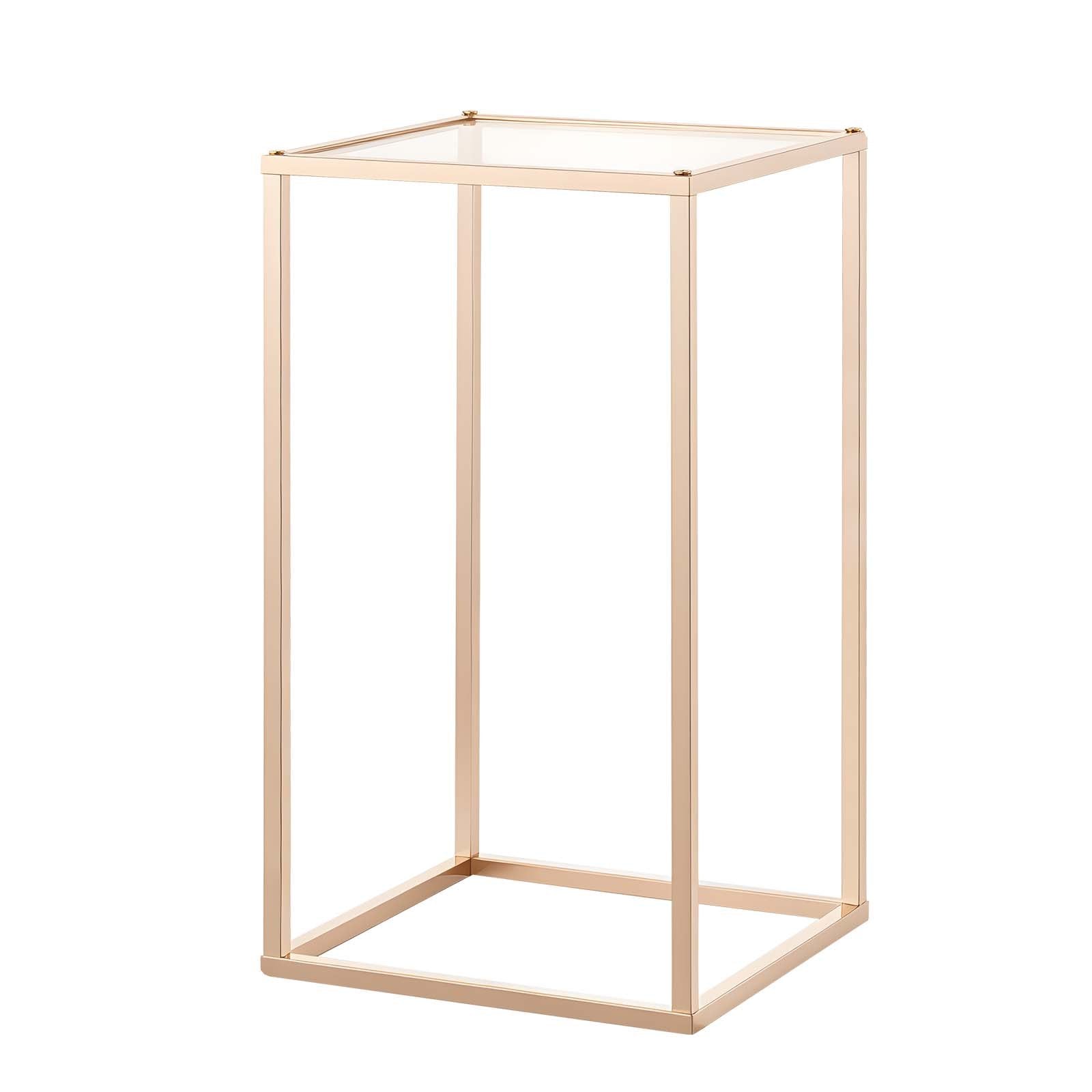 Wedding Flower Stand 10PCS 40cm Column Floral Stands Acrylic Gold Display
