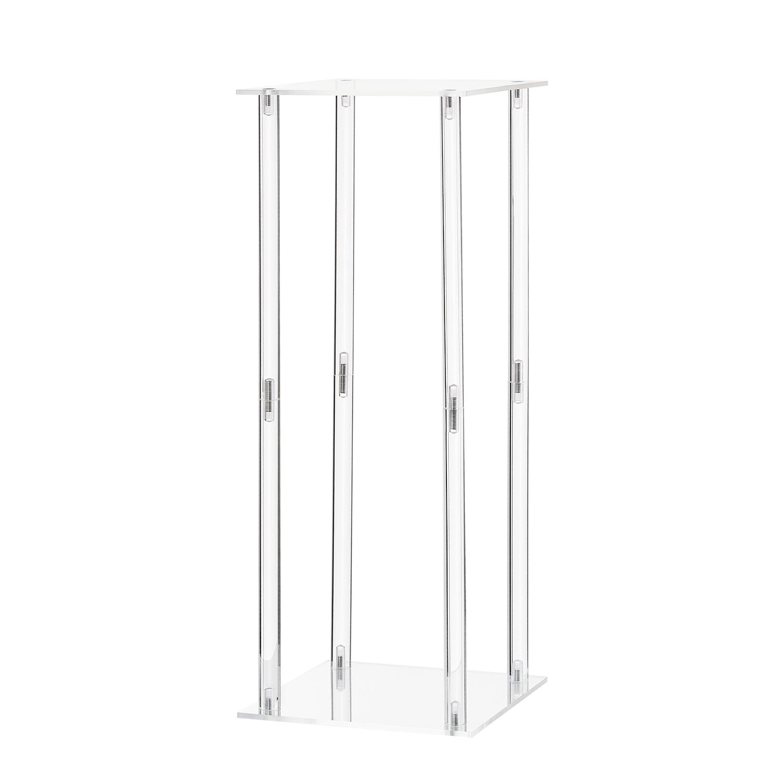 Wedding Flower Stand, 10PCS 50cm Column Floral Stands with Acrylic Laminate Rack