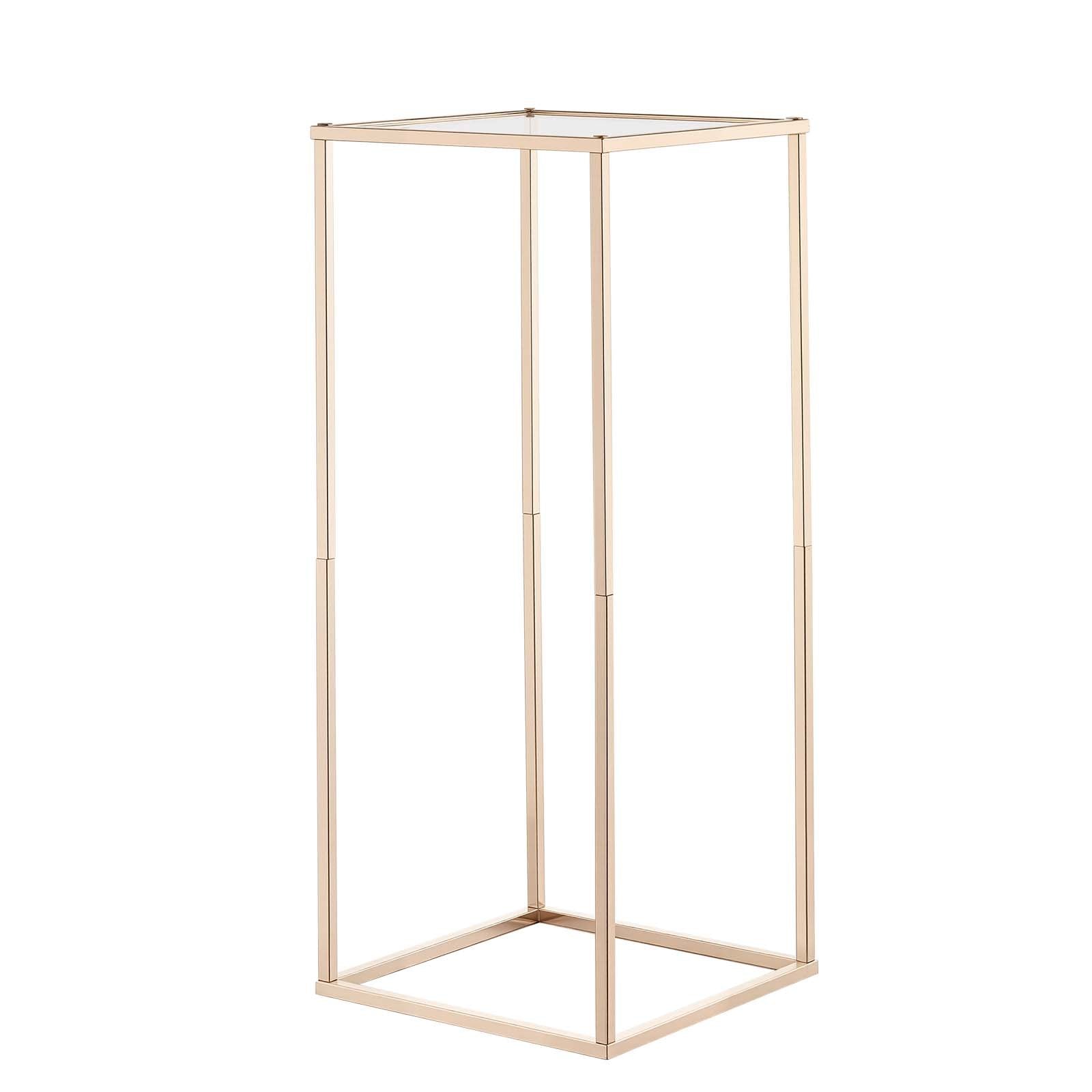 Wedding Flower Stand 10PCS 60cm Column Floral Stands Acrylic Gold Display