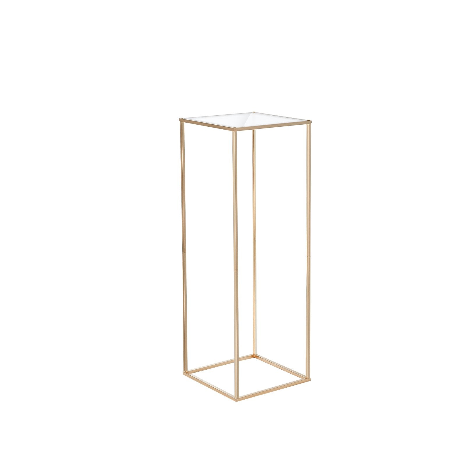 10PCS 31.5in Acrylic Metal Wedding Flower Stand Gold Geometric Centerpiece Rack