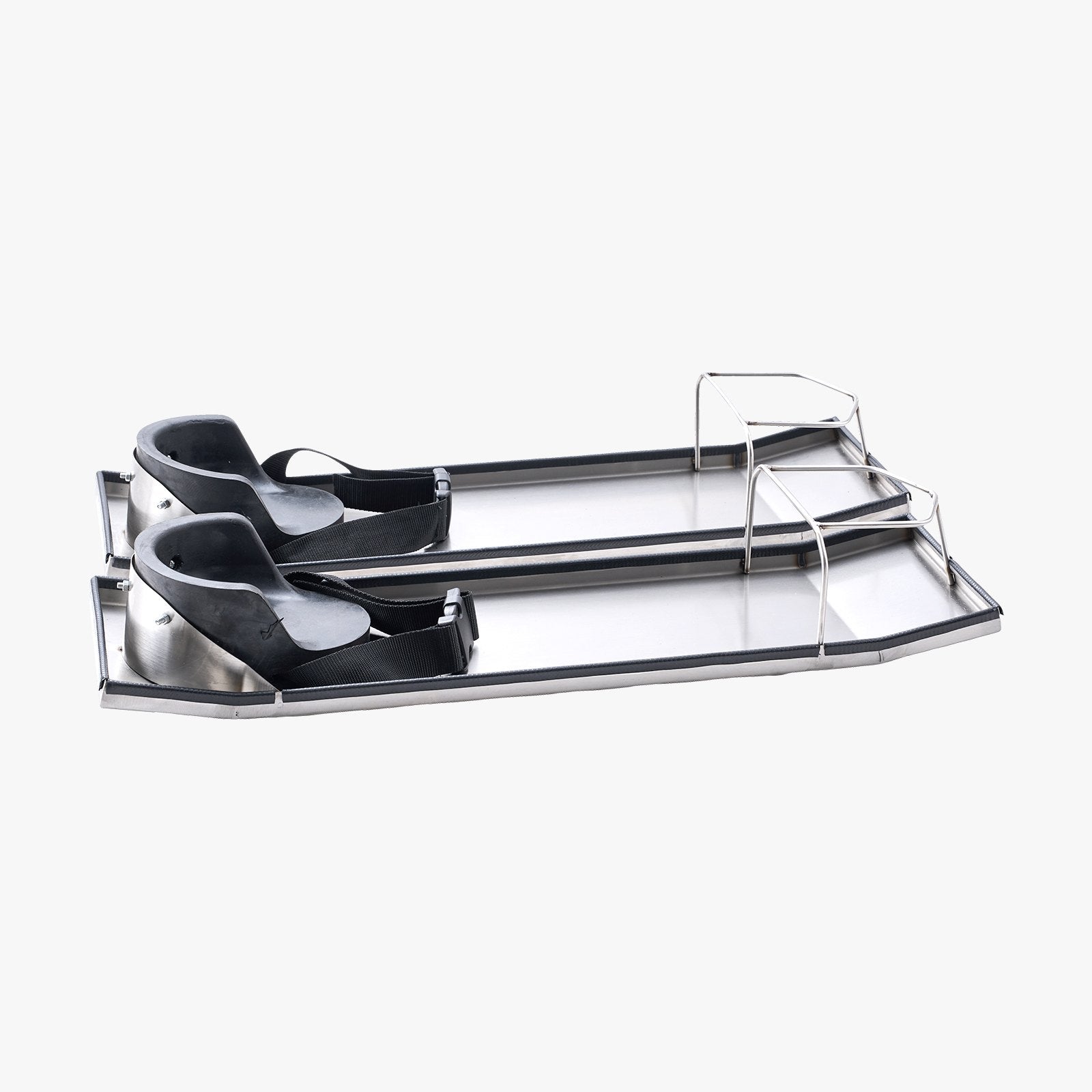 Concrete Knee Boards Stainless Steel 30''x8'' with Knee Pads & Straps