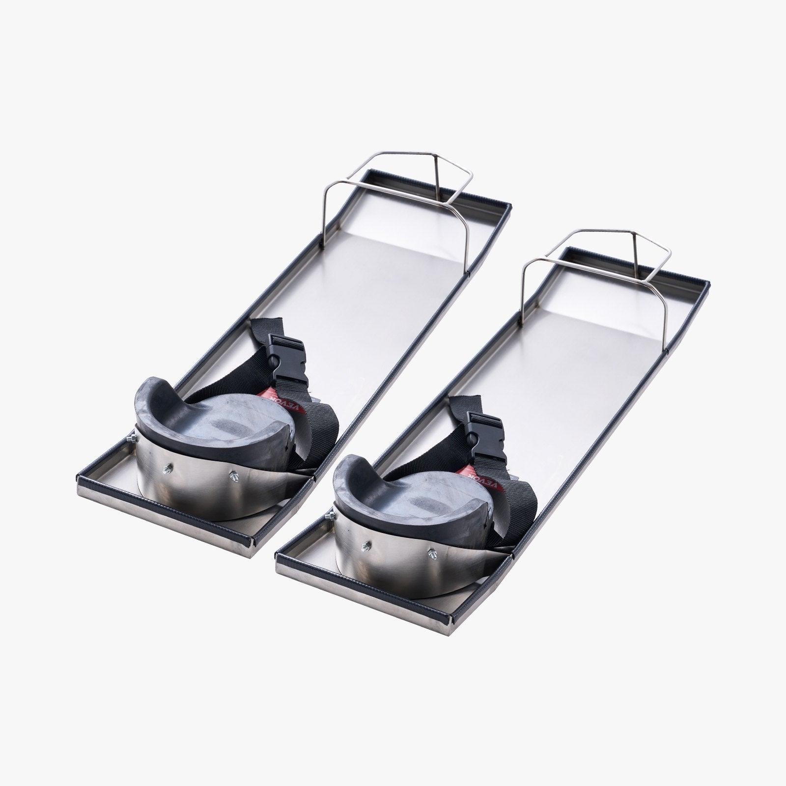 Concrete Knee Boards Stainless Steel 30''x8'' with Knee Pads & Straps