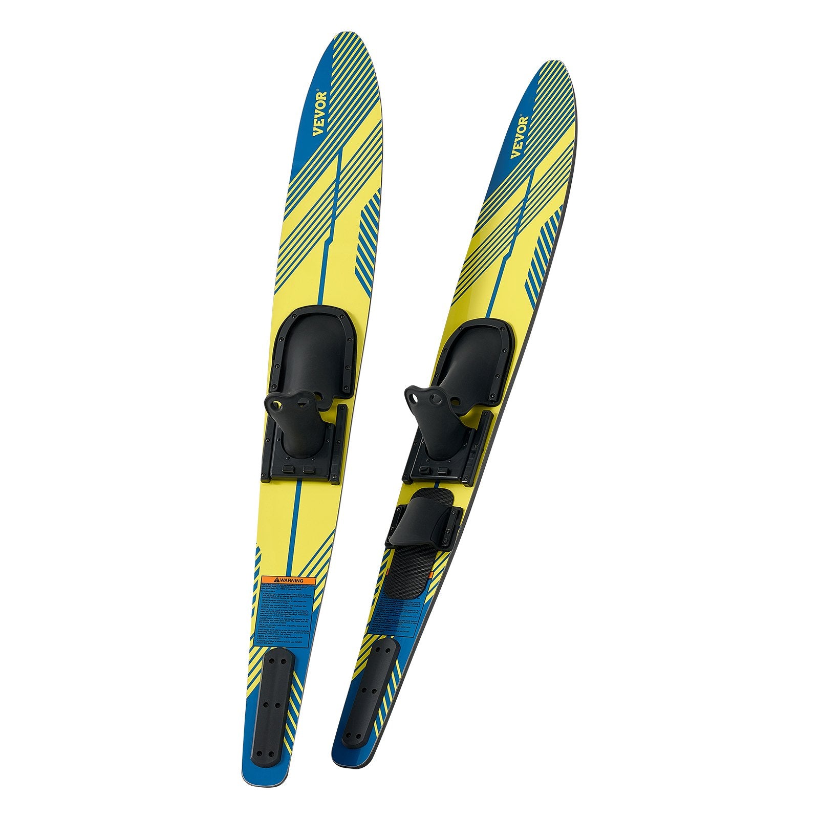 Water Skis 150cm with X-7 Adjustable Bindings Padded Rear Toe Plate Adults